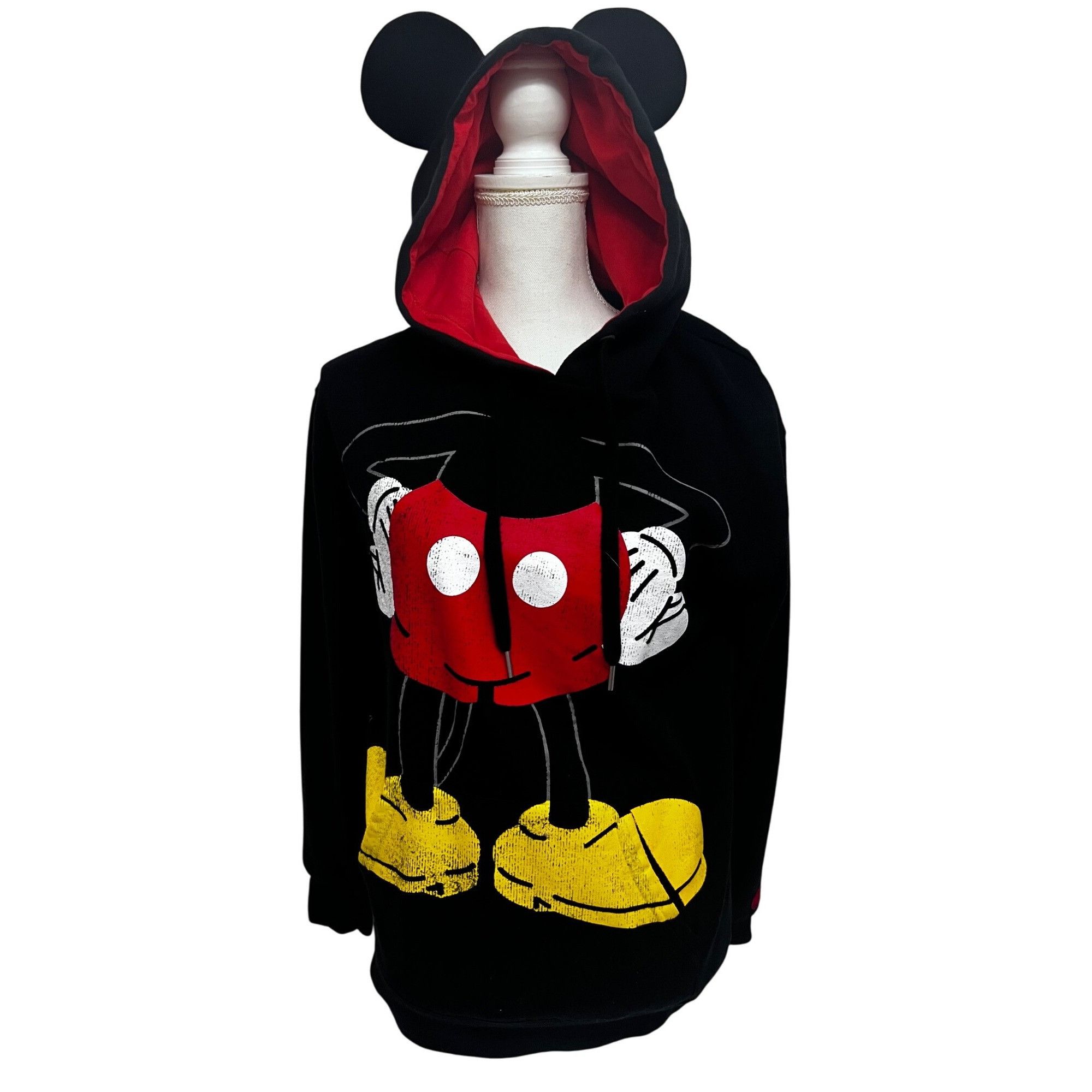 Disney Disney Parks Mickey Mouse Black Pullover Hoodie Sweatshirt Size S / US 4 / IT 40 - 1 Thumbnail