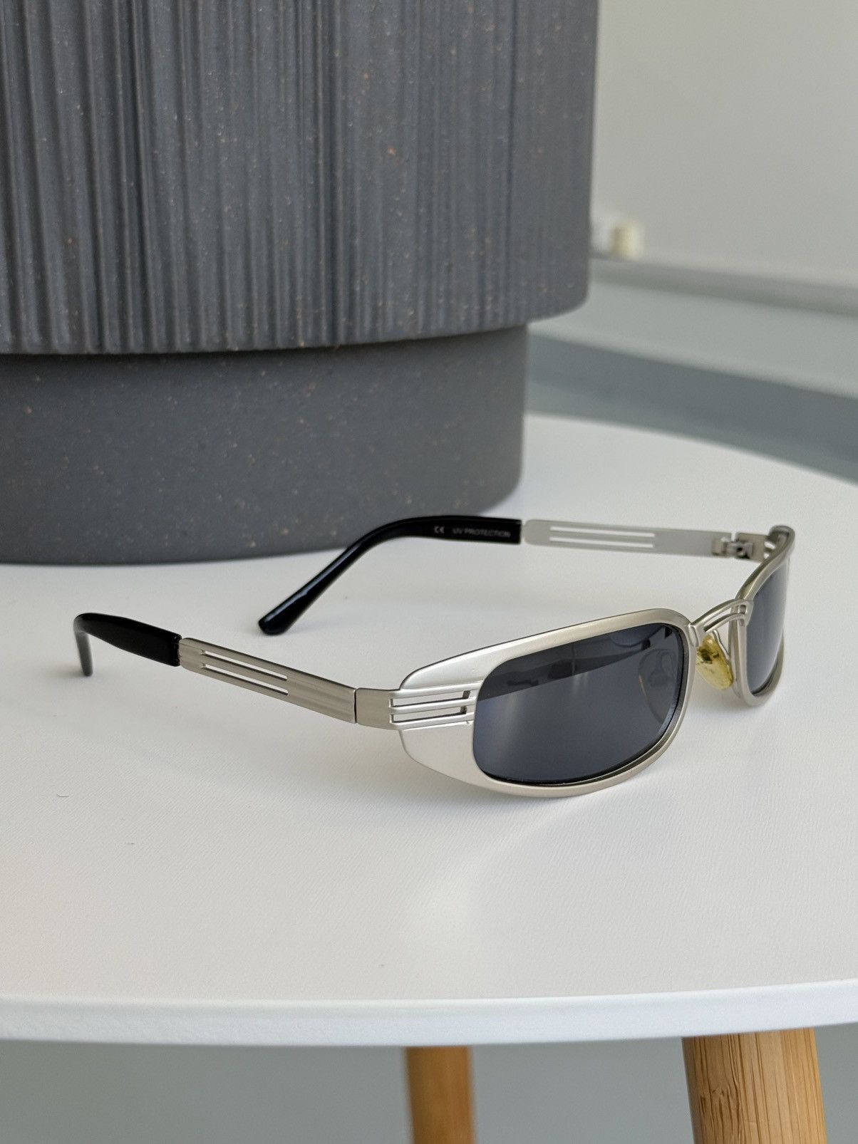 Yohji Yamamoto Yohji Yamamoto Archive Narrow Silver Metal Sunglasses Japan Size ONE SIZE - 5 Thumbnail