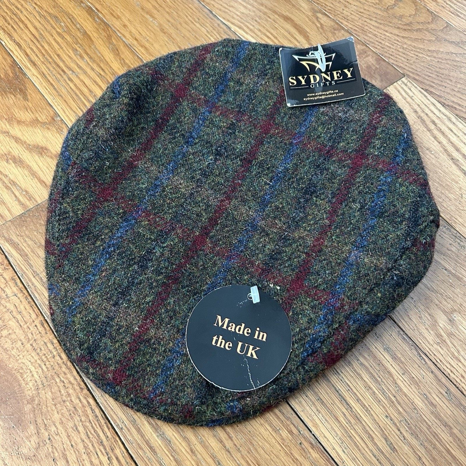 Harris Tweed NEW Glen Appin Of Scotland 100% Wool Plaid Flat Cap Hat Size ONE SIZE - 1 Thumbnail