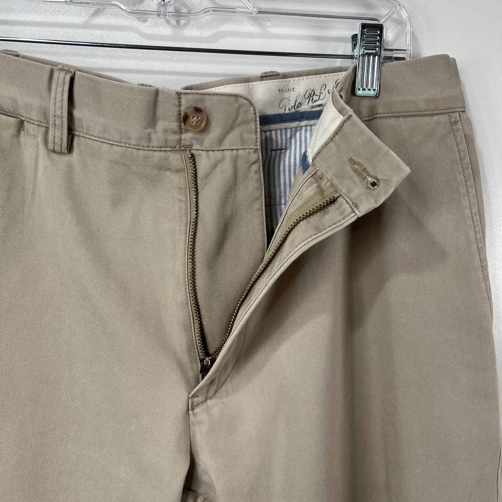 Polo Ralph Lauren Vintage 90s Polo Ralph Lauren Khaki Trousers Pants Size US 35 - 2 Thumbnail