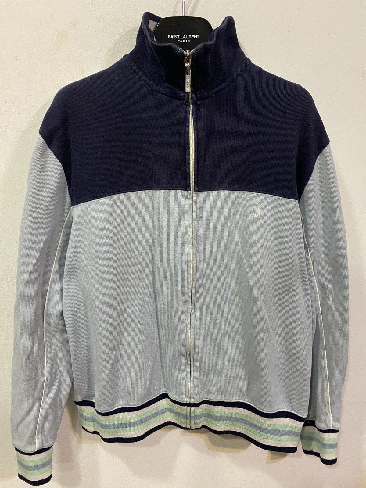 Yves Saint Laurent Blue YSL Sweatshirt Zip YSL Jacket YSL Sweater Size US M / EU 48-50 / 2 - 4 Thumbnail