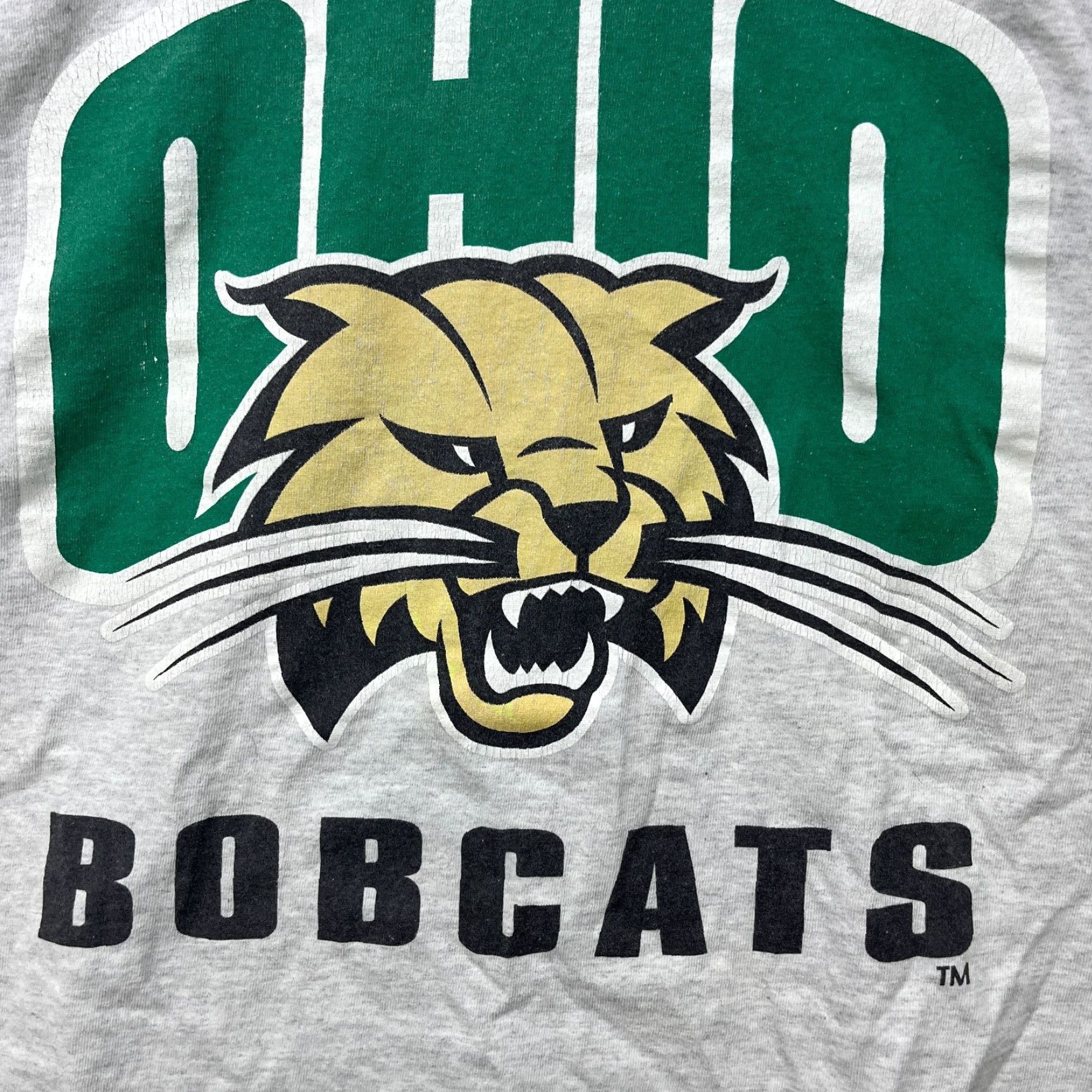The Mountain VINTAGE Ohio University Bobcats T-shirt L Mens Gray 90s/Concert/Football? Just kidding. Size US L / EU 52-54 / 3 - 3 Thumbnail