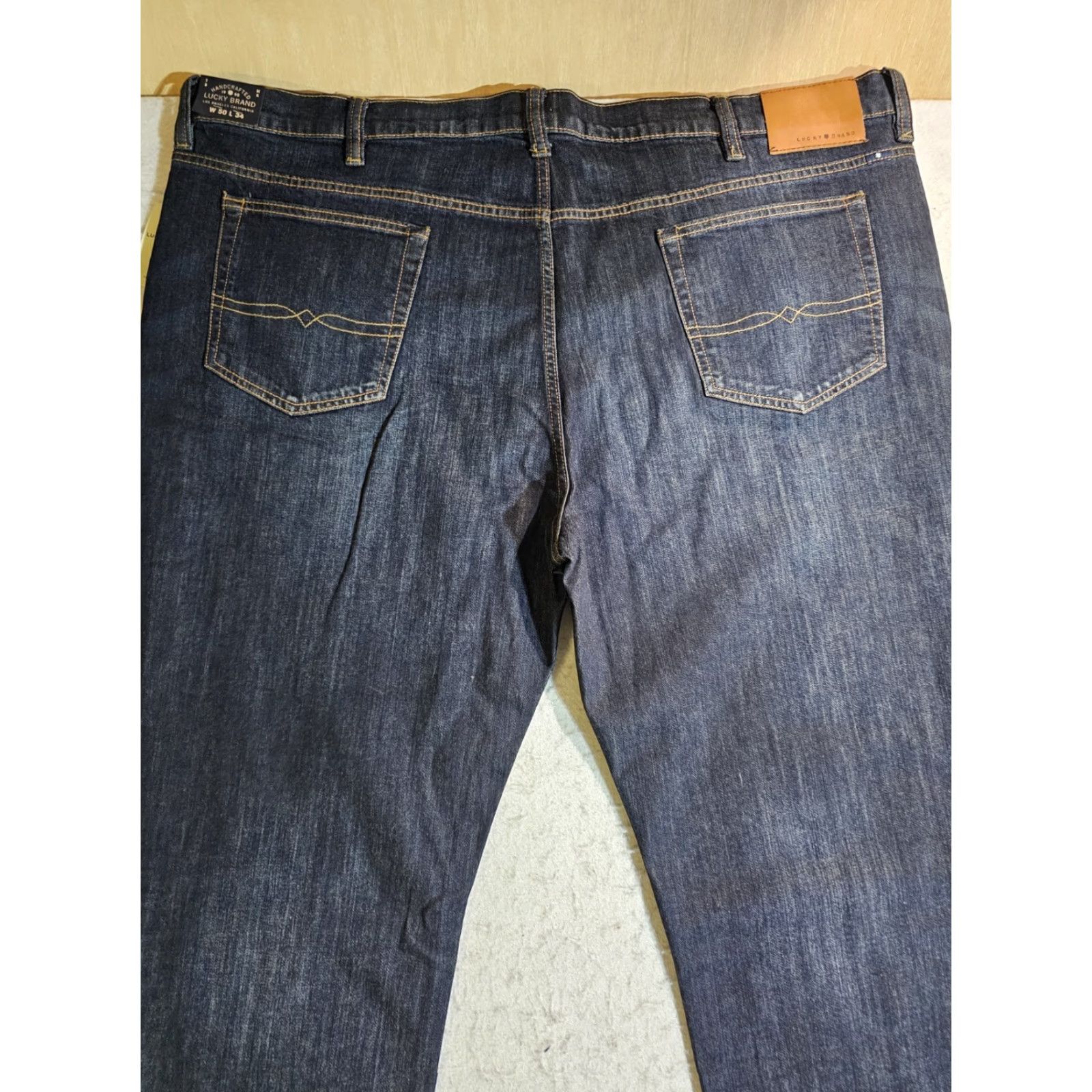 Lucky Brand NWT Lucky Brand Jeans Athletic Fit Denim 2-Way Stretch Jeans Men's Sz 50x34 Regular Mid Rise Blue 5-Pocket NWT Mens Jeans USA College Vintage: No? Size US 34 / EU 50 - 6 Thumbnail