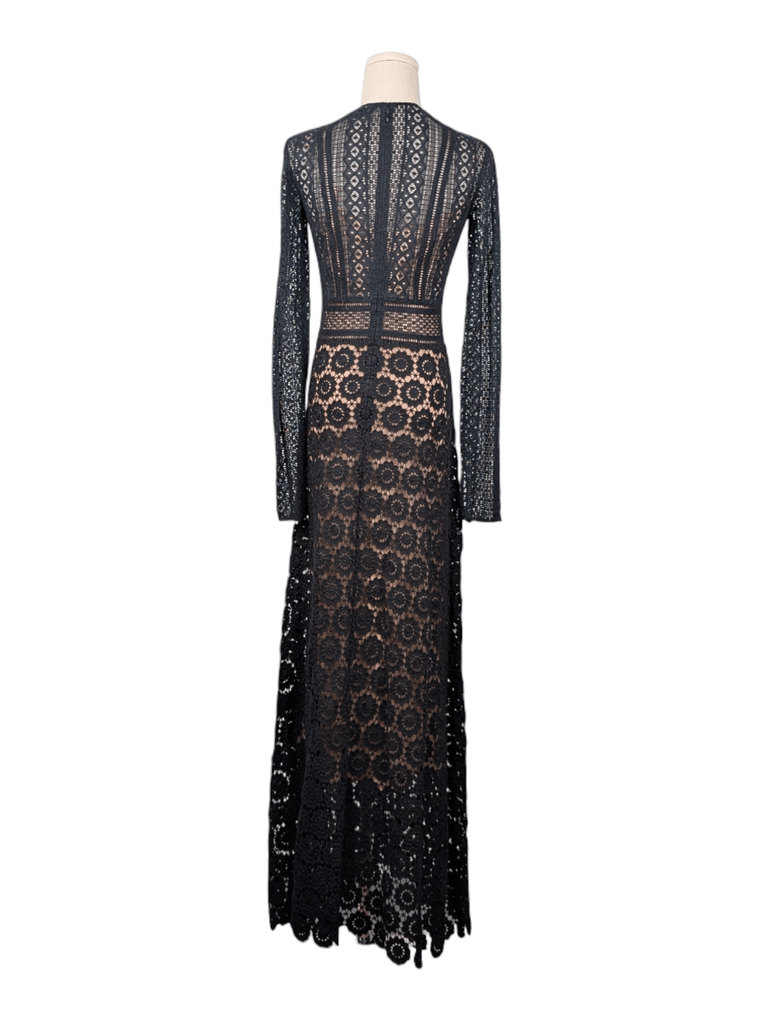 Theory Theory Black Cotton Mesh Long Dress Size XXS / US 00 / IT 34 - 2 Thumbnail