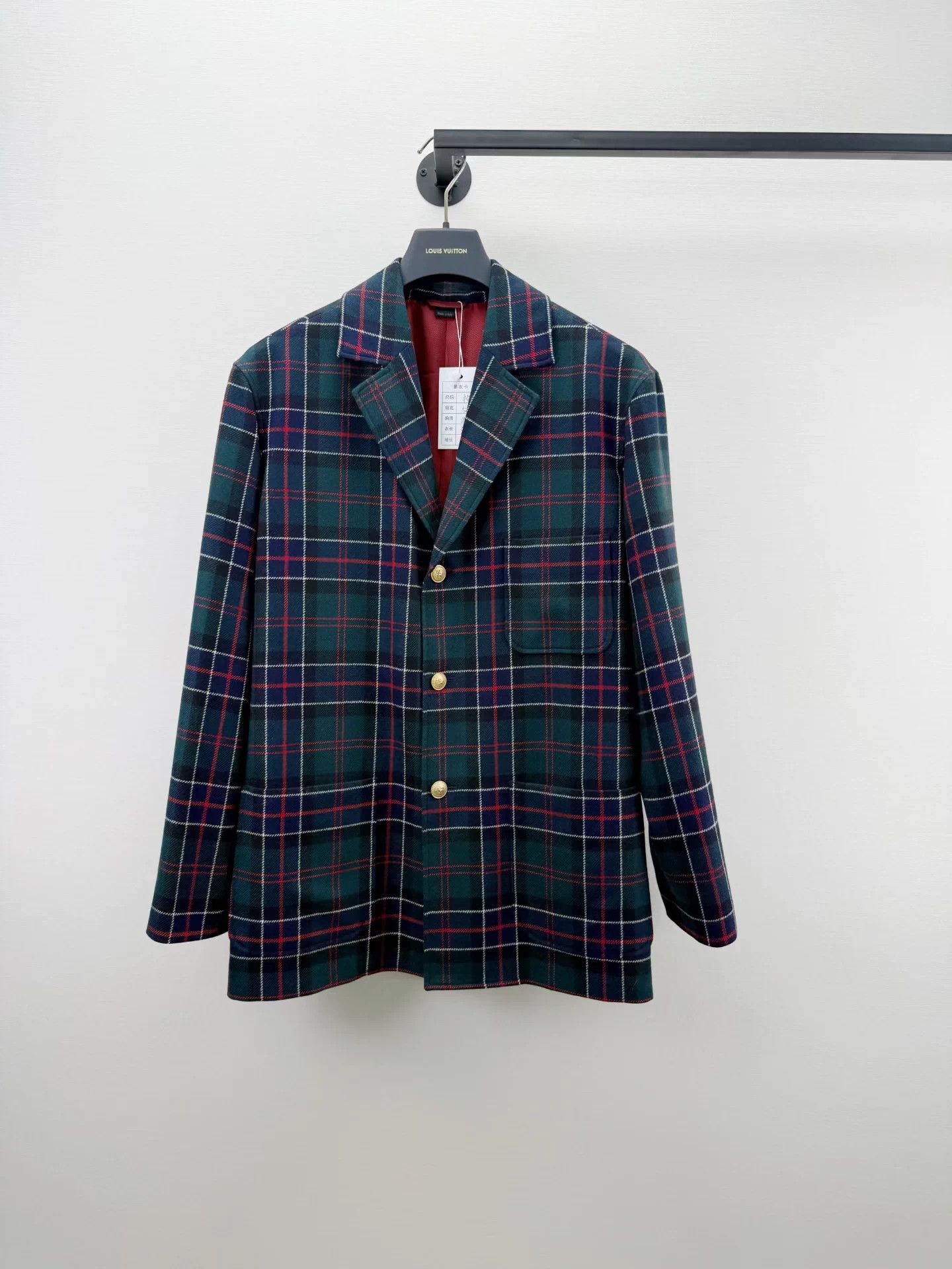 Gucci Gucci Men's Checkered Suit Jacket 44 New Size 44R - 1 Thumbnail