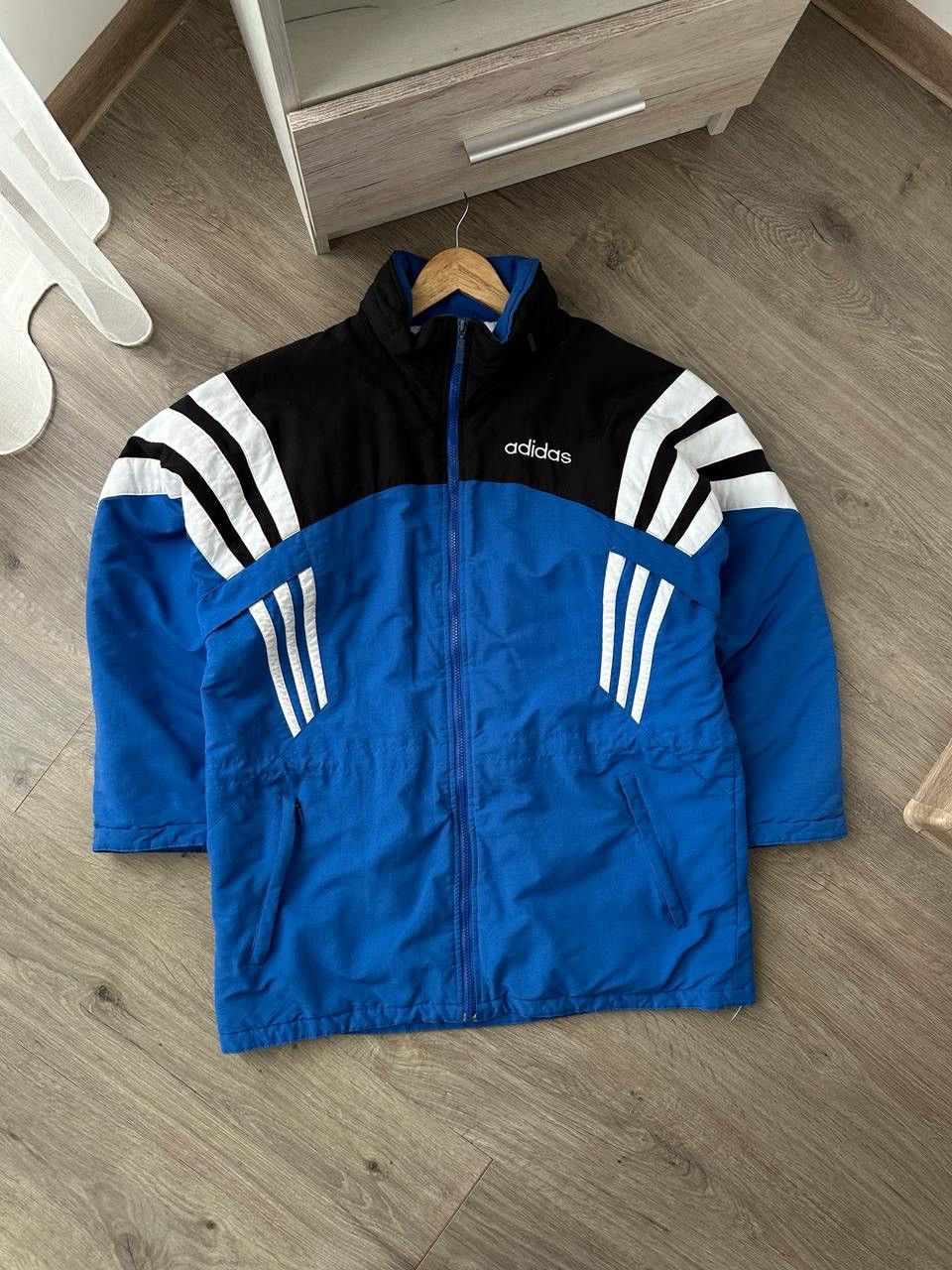 Adidas × Vintage Vintage Adidas Retro Blue 90’s Distressed Jacket Size US L / EU 52-54 / 3 - 1 Thumbnail