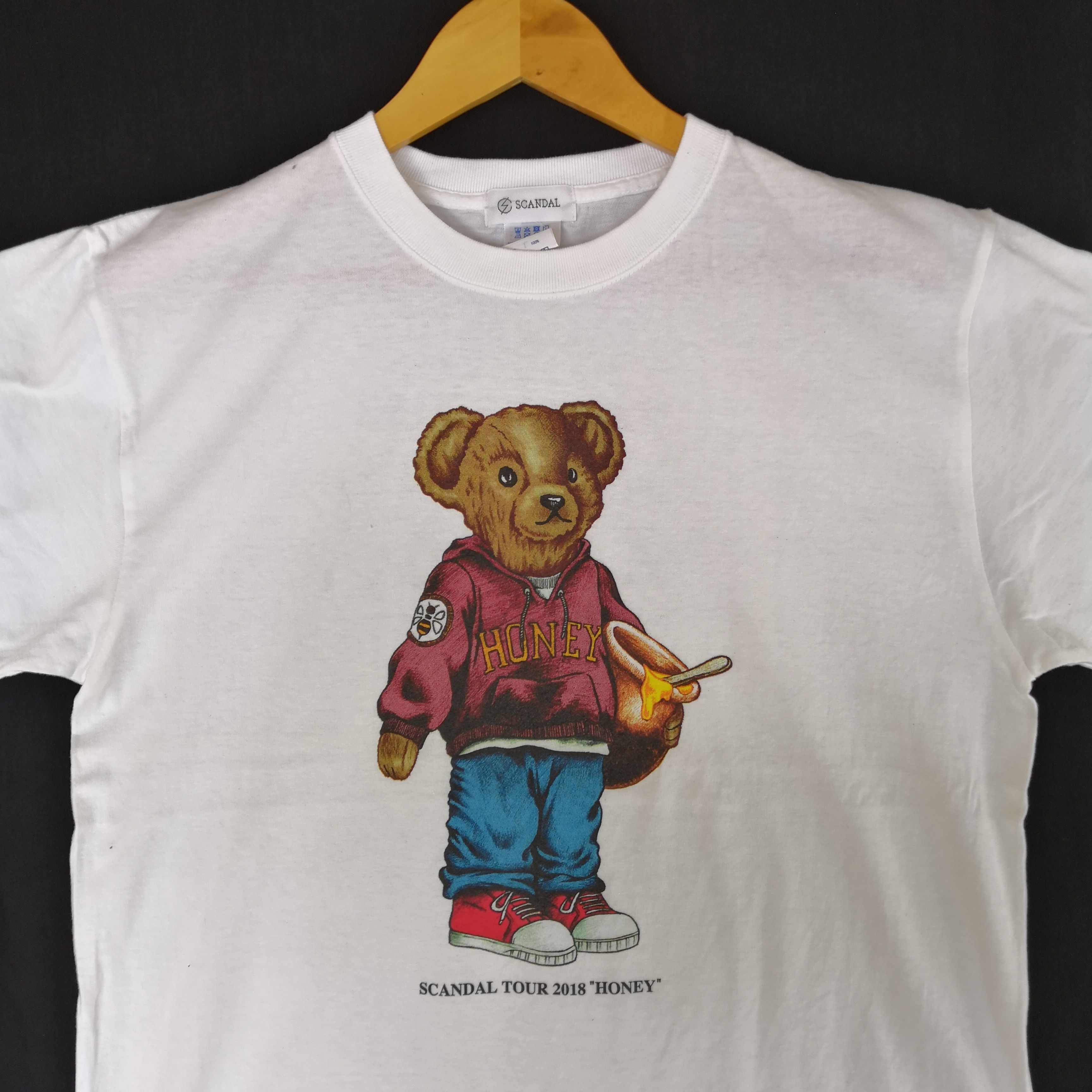 Japanese Brand Scandal Tour 2018 Honey T-Shirt Polo Bear Crewneck Tees Size US L / EU 52-54 / 3 - 5 Thumbnail