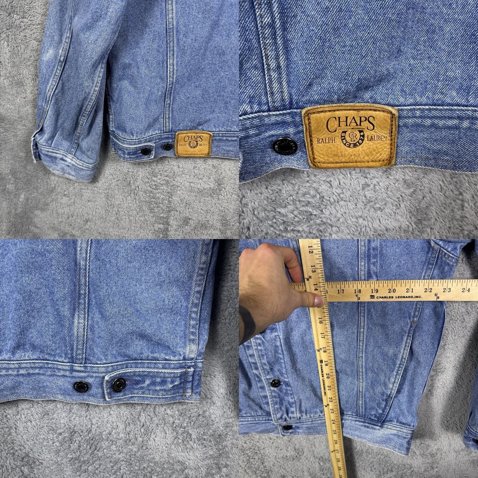 Polo Ralph Lauren VINTAGE Chaps Ralph Lauren Denim Jacket Mens M Polo 90s RL Jean Fade Trucker Grunge Y2K Size US M / EU 48-50 / 2 - 8 Thumbnail