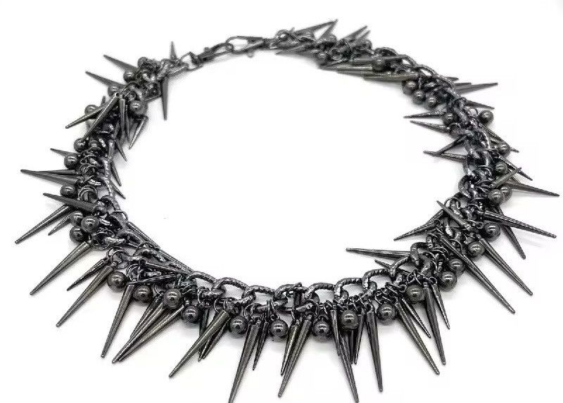Jewelry Retro streetwear punk rivet spike pants pocket chain Size ONE SIZE - 3 Thumbnail