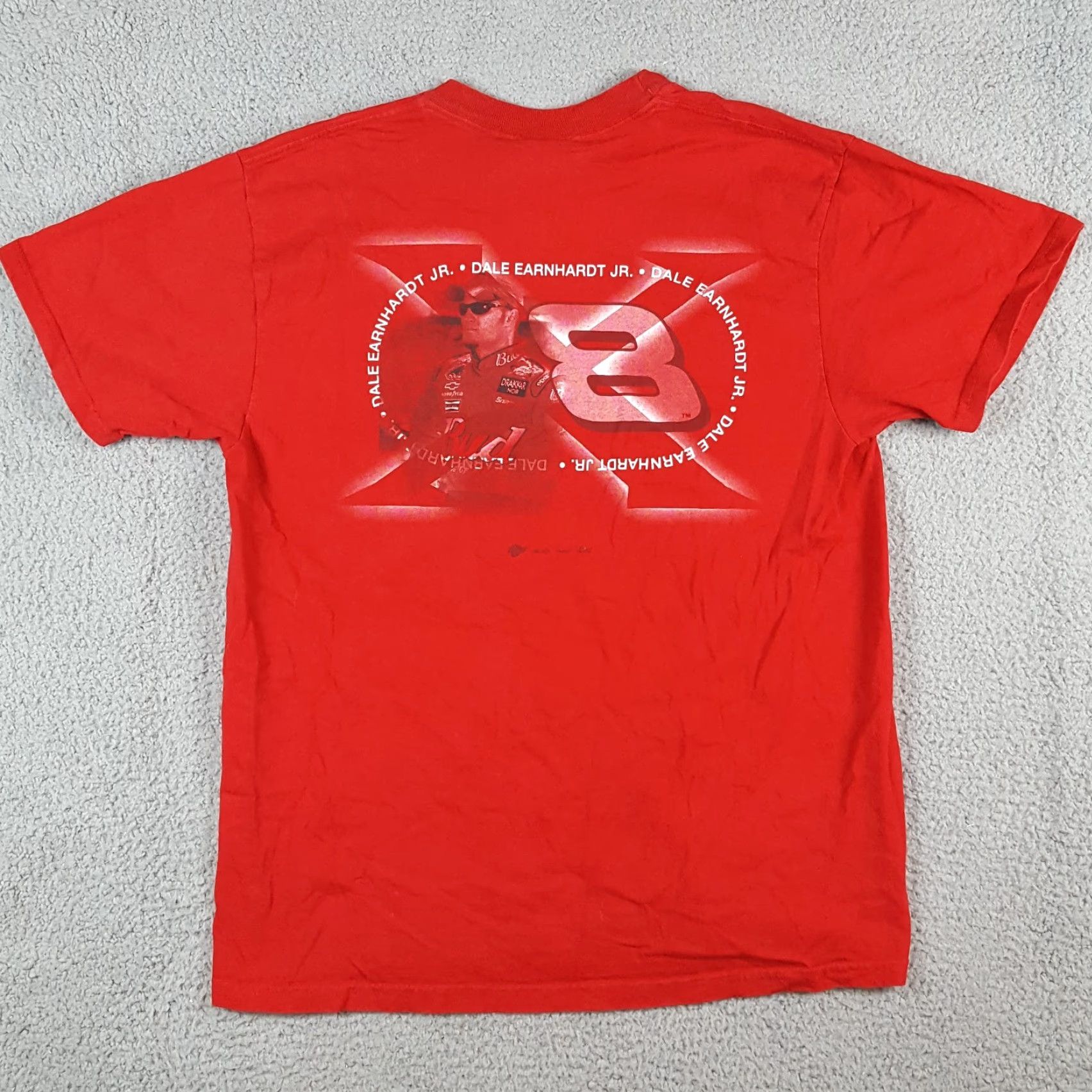 NASCAR VINTAGE Dale Earnhardt JR X NASCAR Racing Men's Size L Race Car Red T Shirt Size US L / EU 52-54 / 3 - 6 Thumbnail