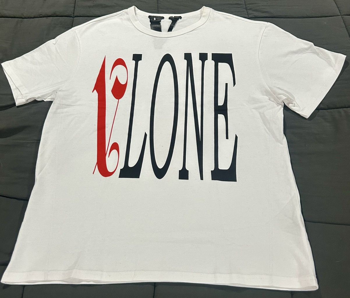 Palm Angels × Vlone Vlone x Palm Angels Logo Tee White Size US L / EU 52-54 / 3 - 1 Thumbnail