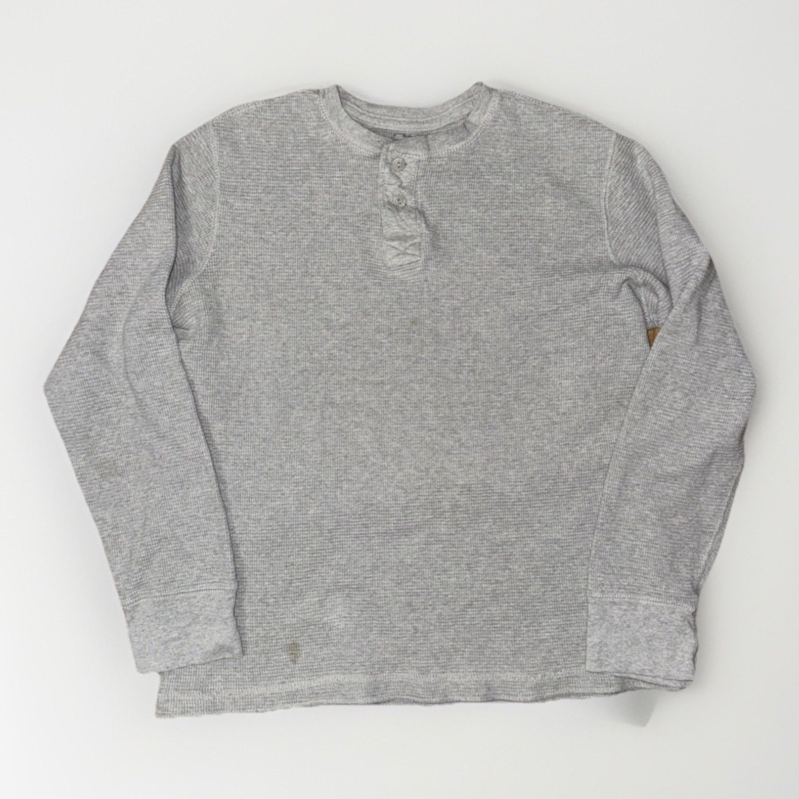 Sears × Vintage Vintage Roebuck & Co Henley Thermal Long Sleeve Gray L 20x24 Size US L / EU 52-54 / 3 - 1 Thumbnail