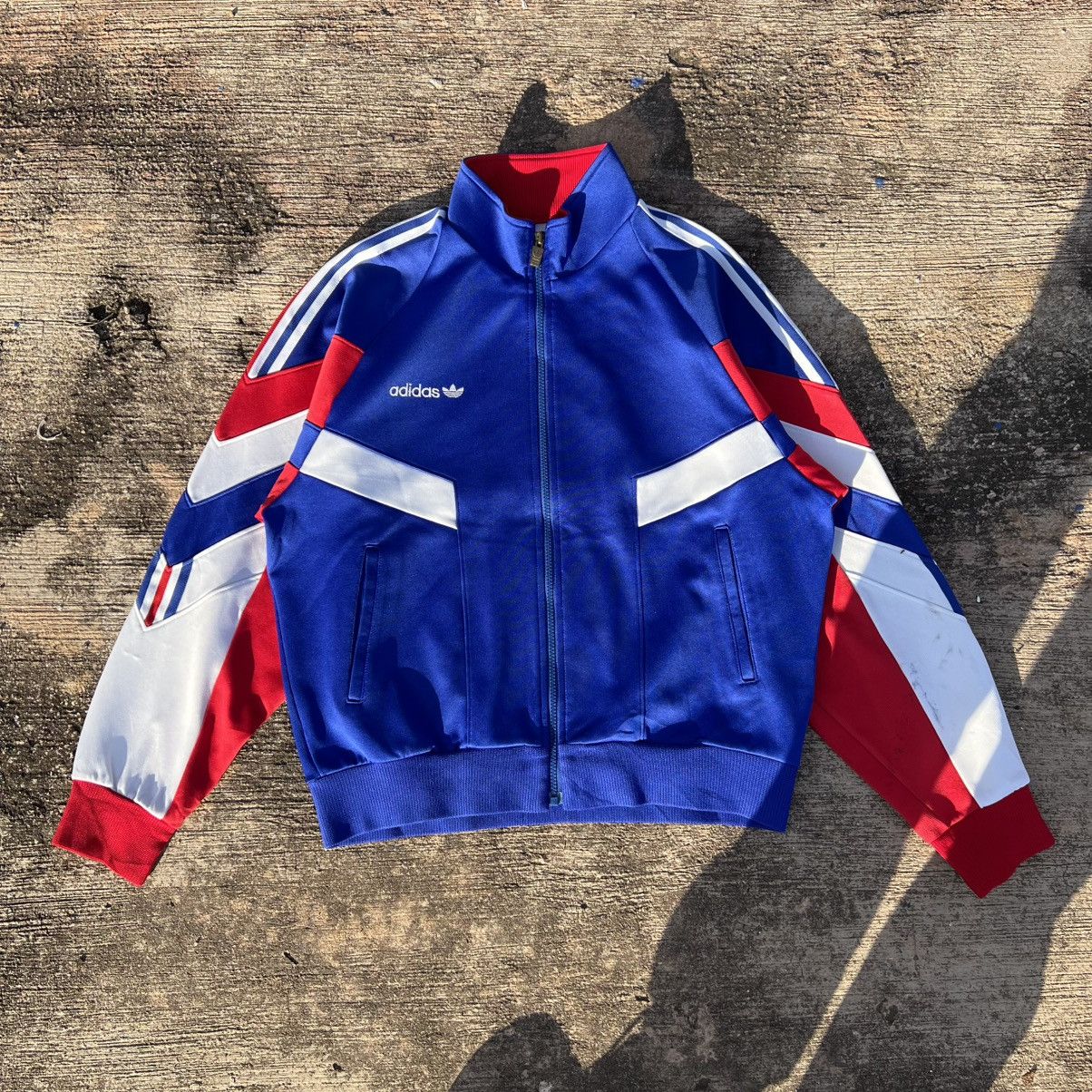 Adidas × Vintage Vintage Adidas Tracktop France 🇫🇷 templet jacket Size US L / EU 52-54 / 3 - 1 Thumbnail