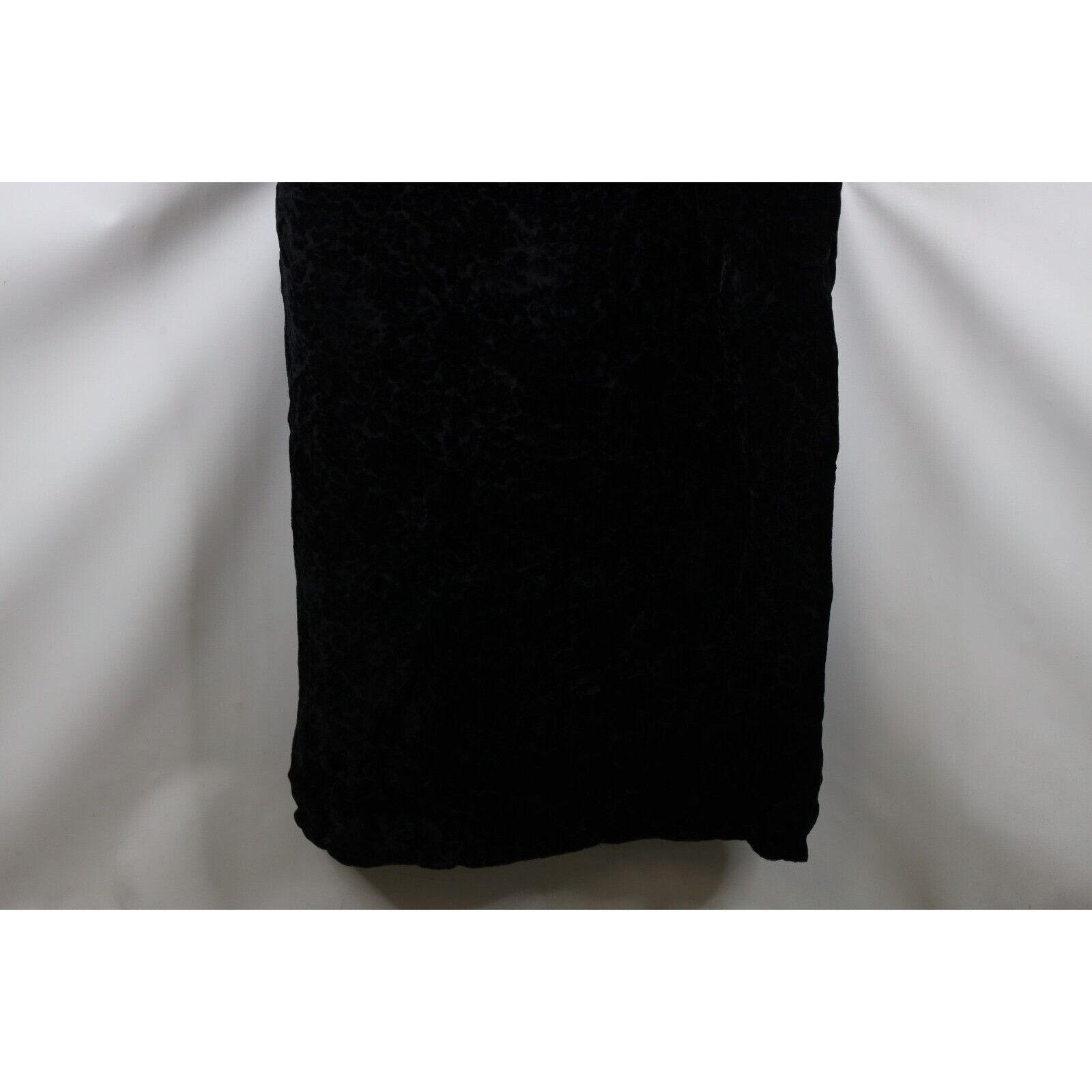 Vintage Vintage 60s 70s Crushed Velvet Floral Full Length Dress Size XL / US 12-14 / IT 48-50 - 5 Thumbnail