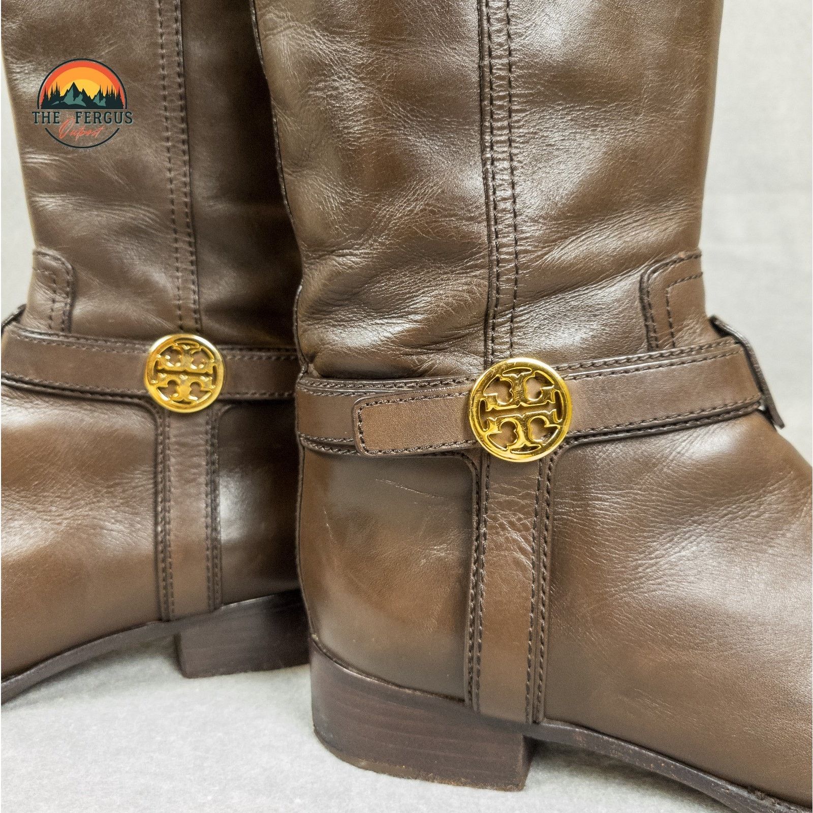 Tory Burch Tory Burch Bristol Brown Leather Knee High Riding Boot Sz 7 Size US 7 / IT 37 - 9 Thumbnail