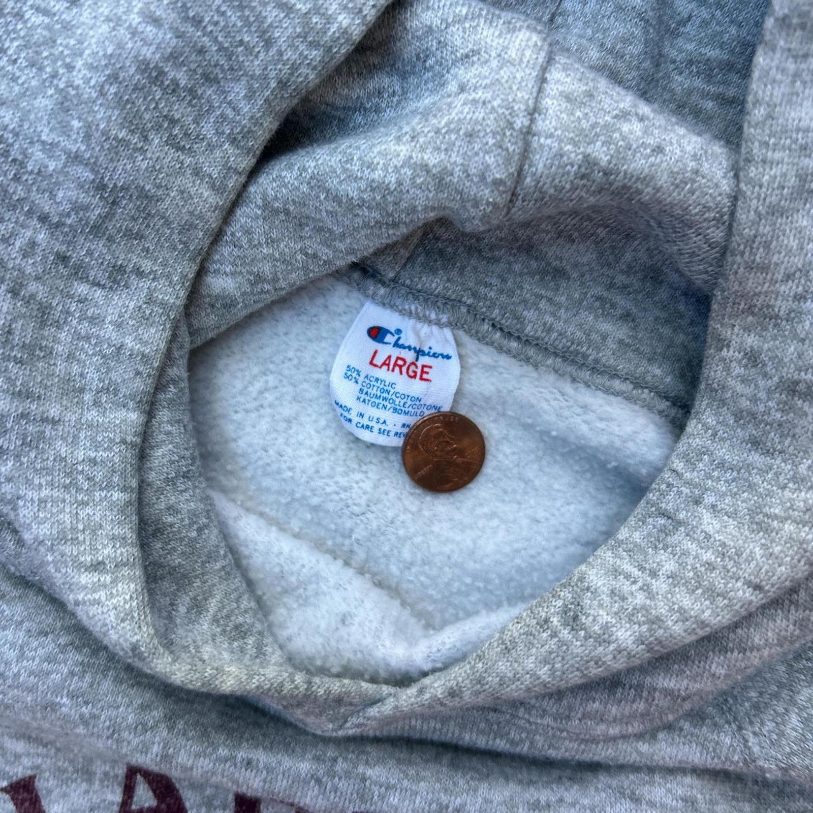 Champion Vintage 1980s champion harvard university pull over hoodie Size US L / EU 52-54 / 3 - 3 Thumbnail