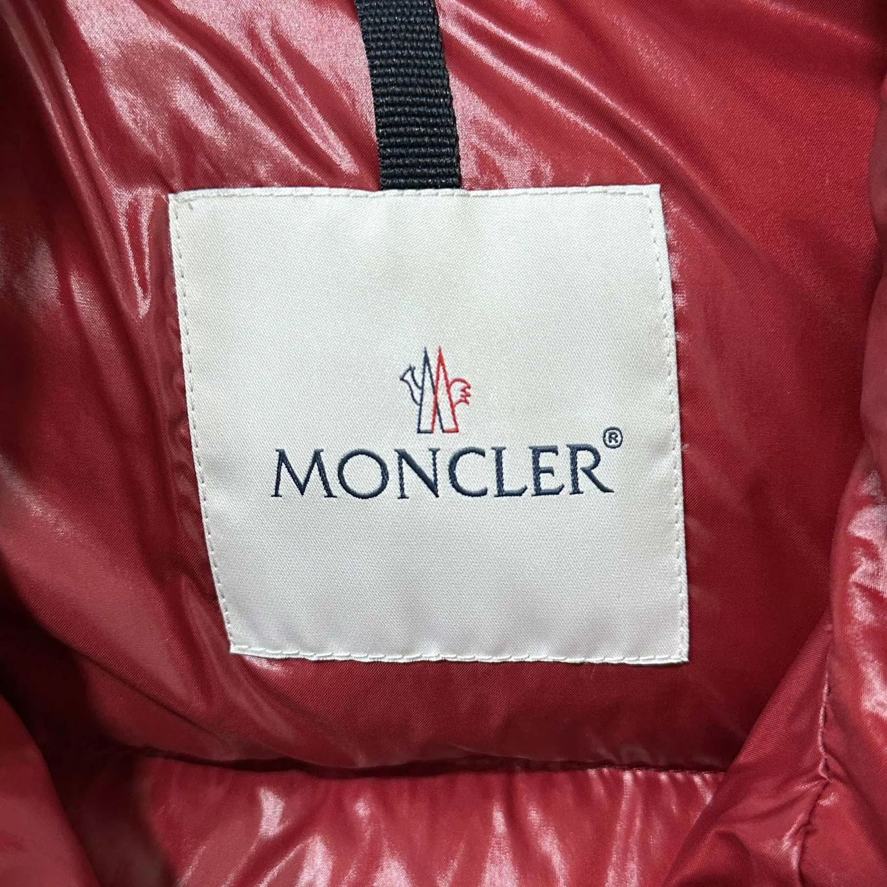 Moncler Moncler Wine Red Flocked Logo Down Jacket Size 1 Size US S / EU 44-46 / 1 - 5 Thumbnail