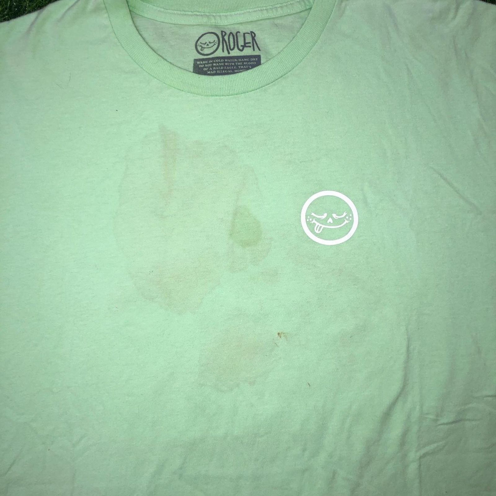 Other Mint Green Roger Skate Co. Smile/Scorpion Logo Graphic Tee Size US XL / EU 56 / 4 - 3 Thumbnail