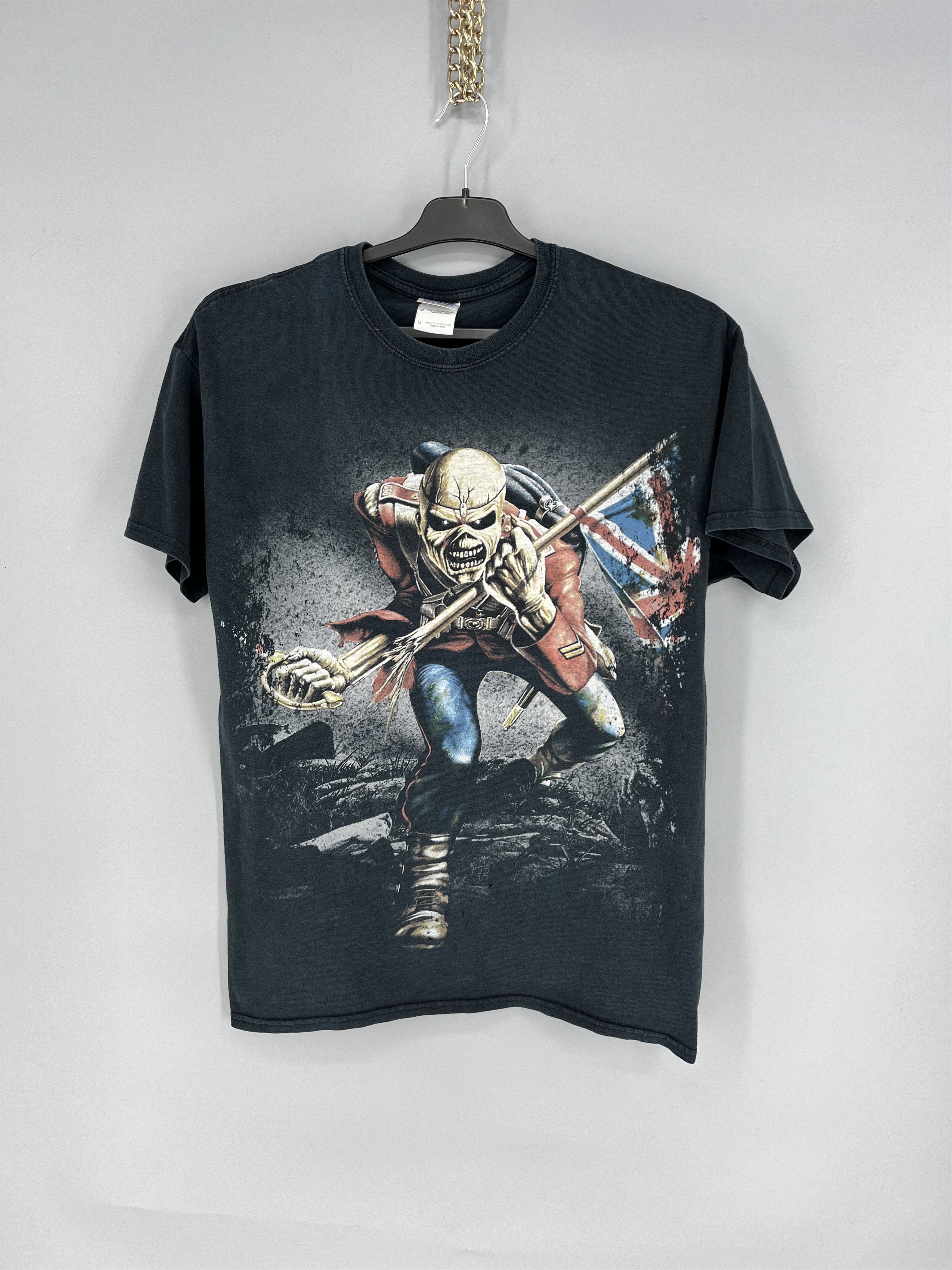 Band Tees Faded Iron Maiden The Trooper Heavy Metal Band Tee Size M Size US M / EU 48-50 / 2 - 1 Thumbnail