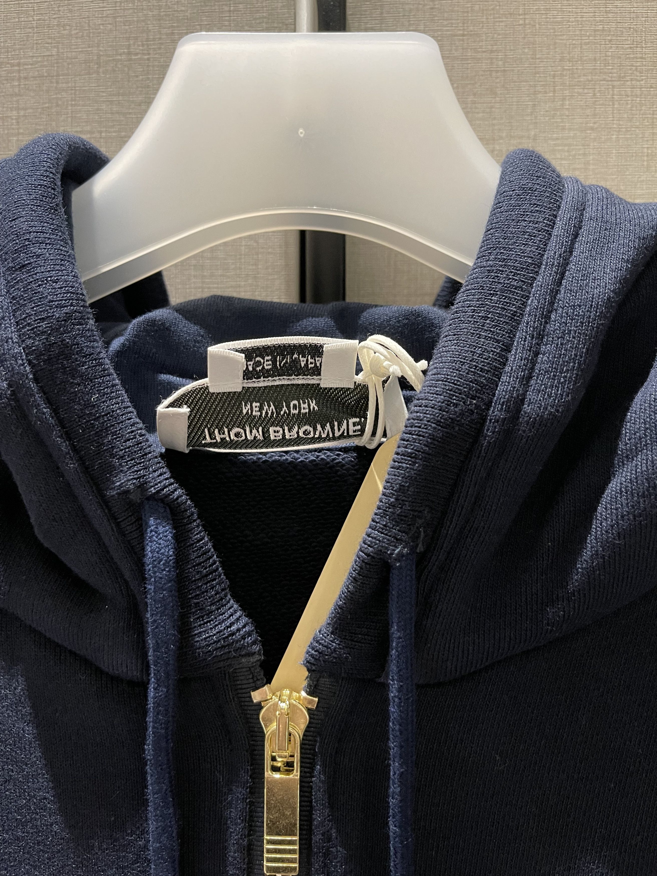 Thom Browne Thom Browne Zip Hoodie Navy Size US L / EU 52-54 / 3 - 3 Thumbnail