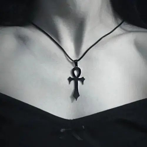 Jewelry Goth Egyptian Cross Ankh Key of Life Necklace Size ONE SIZE - 7 Thumbnail