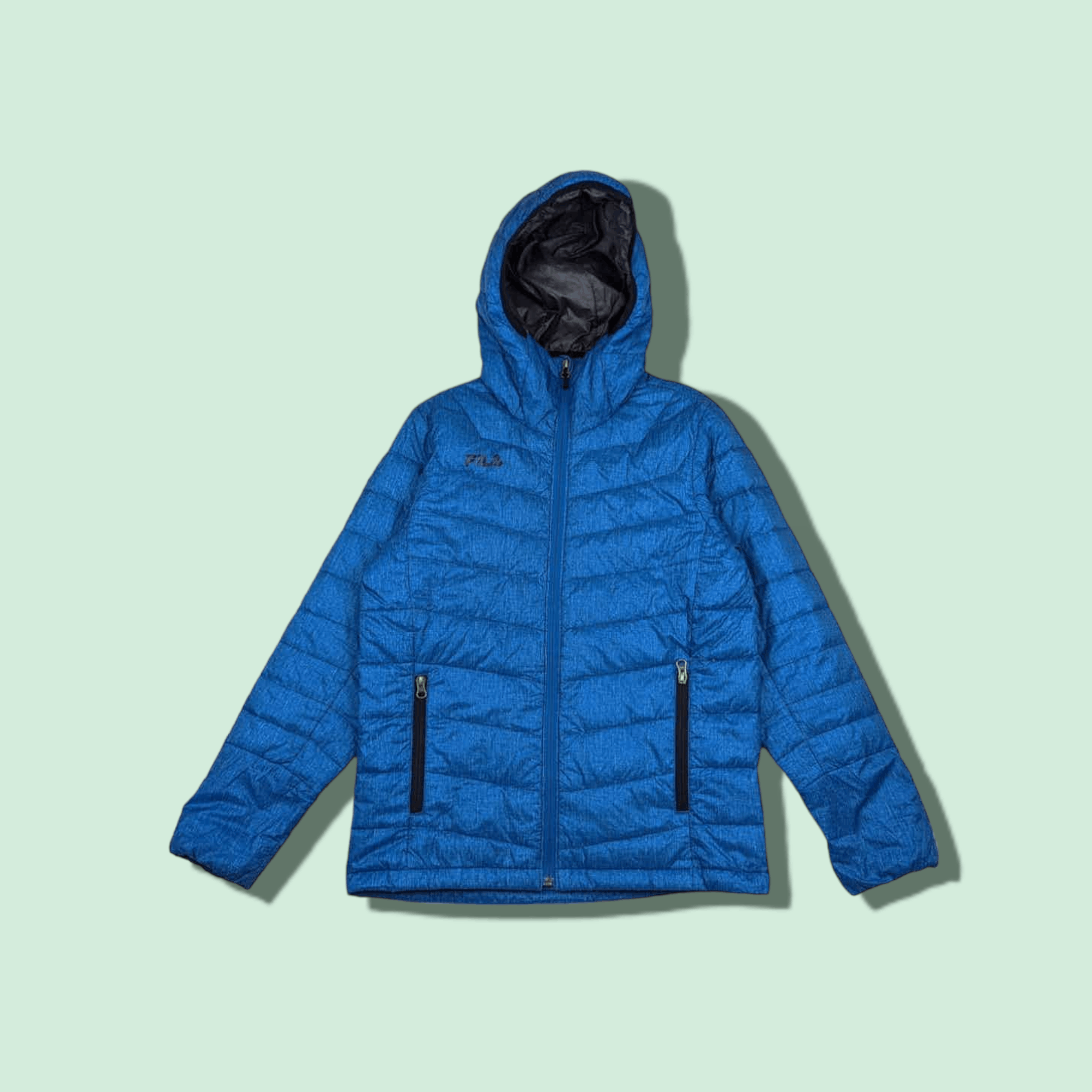 Fila Vintage 90's FILA Puffer Down Jacket Hoodie Size US S / EU 44-46 / 1 - 1 Thumbnail