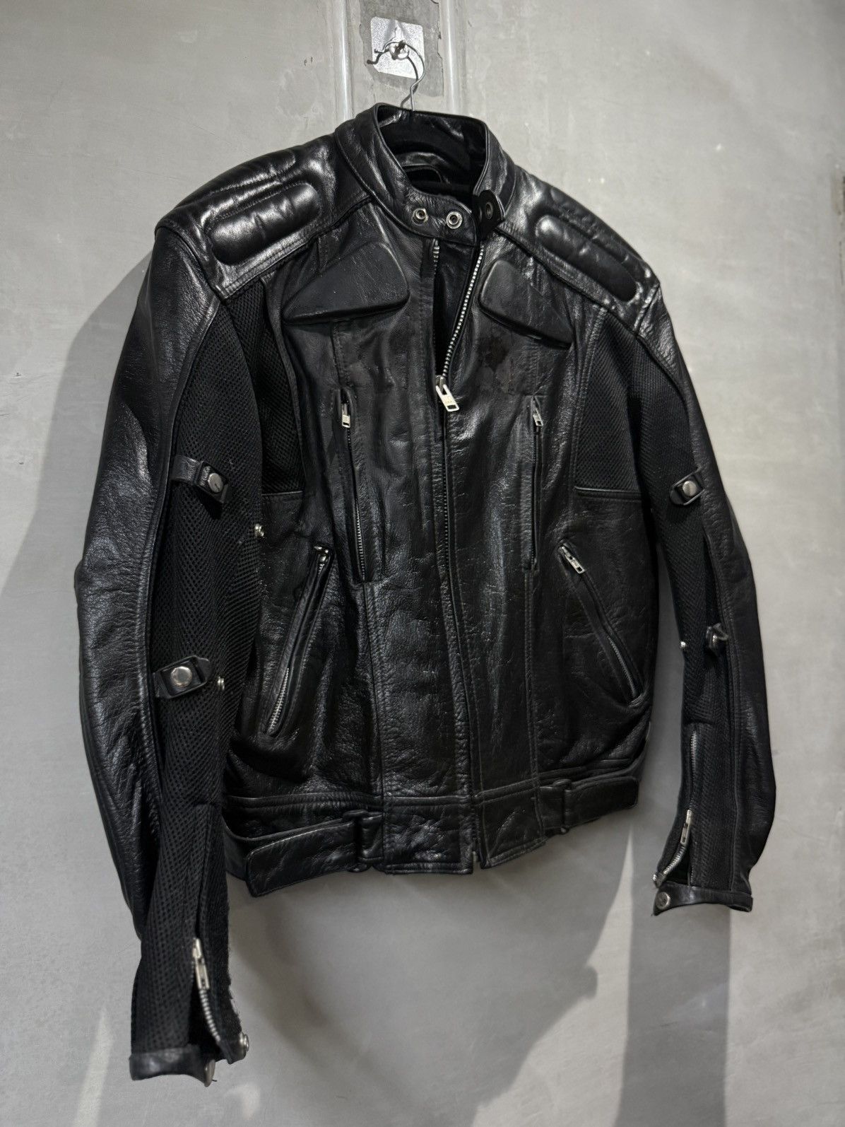 Genuine Leather vintage cyber leather moto jacket backlash kmrii if6was9 Size US XL / EU 56 / 4 - 5 Thumbnail