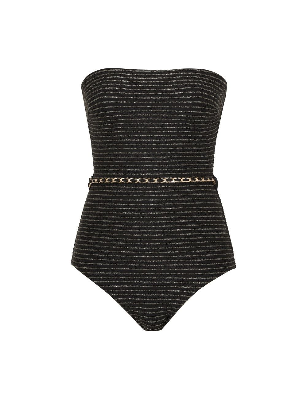 Zimmermann oc11z0525 Waverly Bandeau Chain Bodysuit in Black Size M / US 6-8 / IT 42-44 - 1 Thumbnail