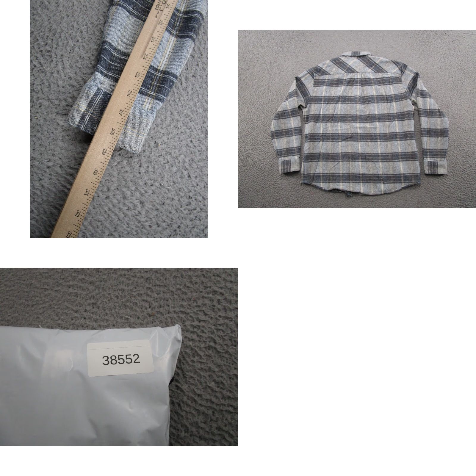 Carbon Carbon Button-Up Shirt Mens Regular Size M Blue Plaid Long Sleeve Casual Preppy Size US M / EU 48-50 / 2 - 8 Thumbnail