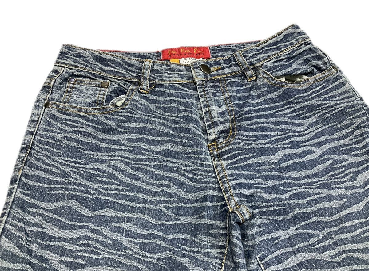 Hysteric Glamour × Japanese Brand × Seditionaries 🔥Sick Y2K Pantomine Flared Denim Tiger Printed Size US 29 - 3 Thumbnail
