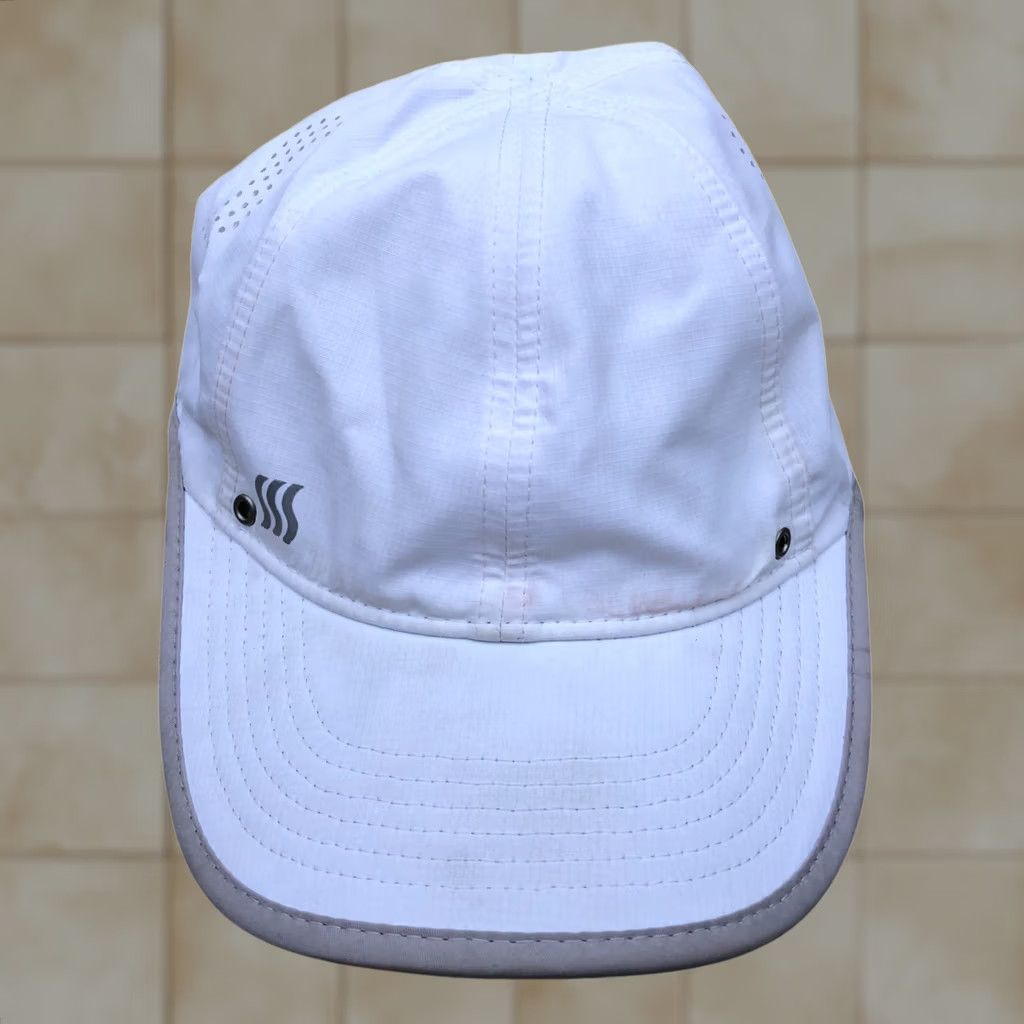 Vintage SAAKA Running Moisture Wicking Hat Men's White One Size Cap Adjustable Size ONE SIZE - 1 Thumbnail