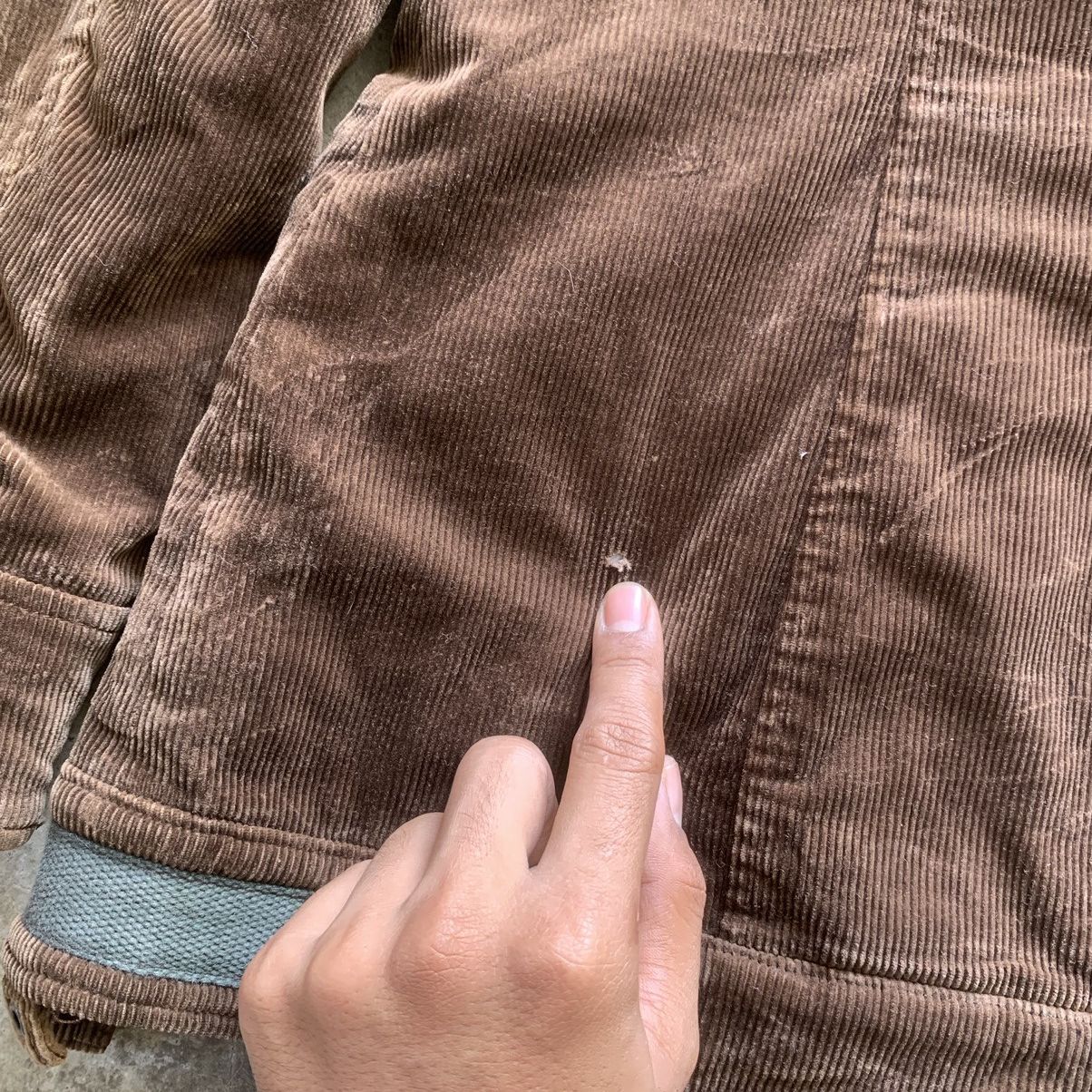 Japanese Brand Ozz On Corduroy Hooded Utility Jacket 18.5x27.5” Size S / US 4 / IT 40 - 10 Thumbnail