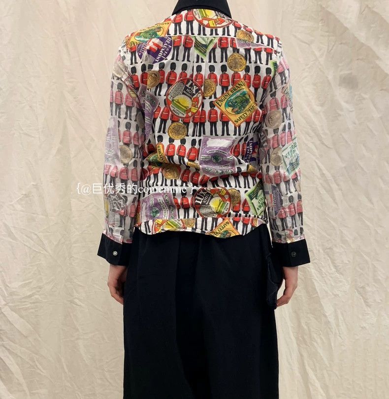 Comme des Garcons Comme Des Garcons Vintage Royal Guard printed black hemmed Size S / US 4 / IT 40 - 5 Thumbnail