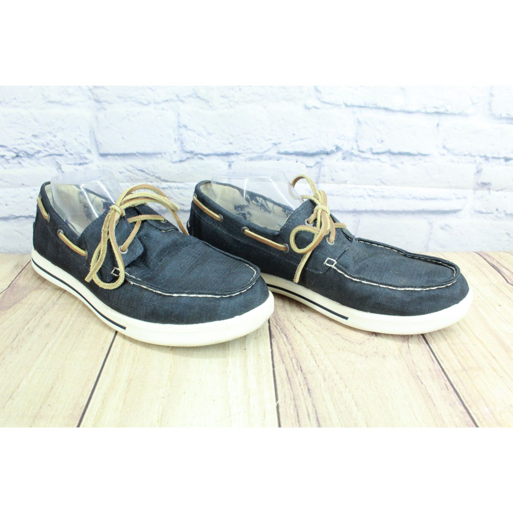 L.L. Bean LL Bean Men’s Canvas Lace-Up Boat Shoes Size US 9 / EU 42 - 3 Thumbnail