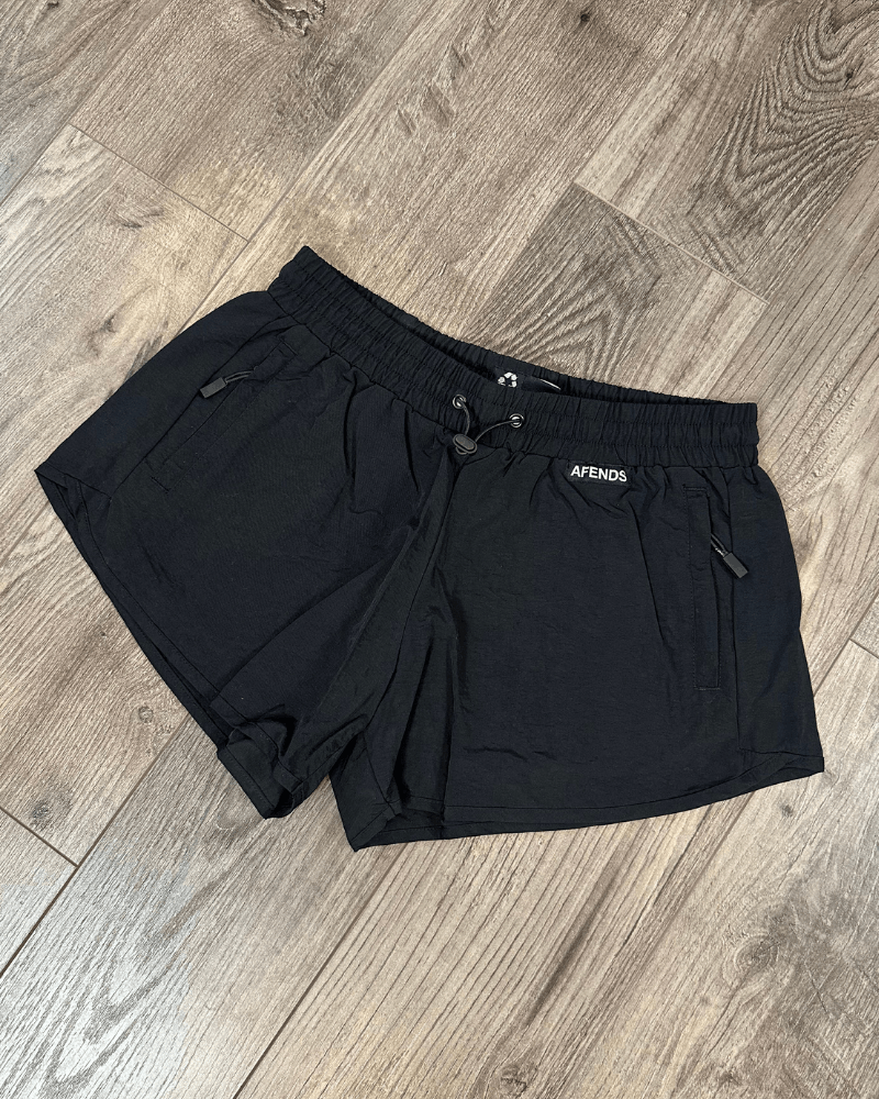 Afends NWT Afends - Pala Recycled Nylon Spray Shorts Black - Small Size 27" / US 4 / IT 40 - 1 Thumbnail