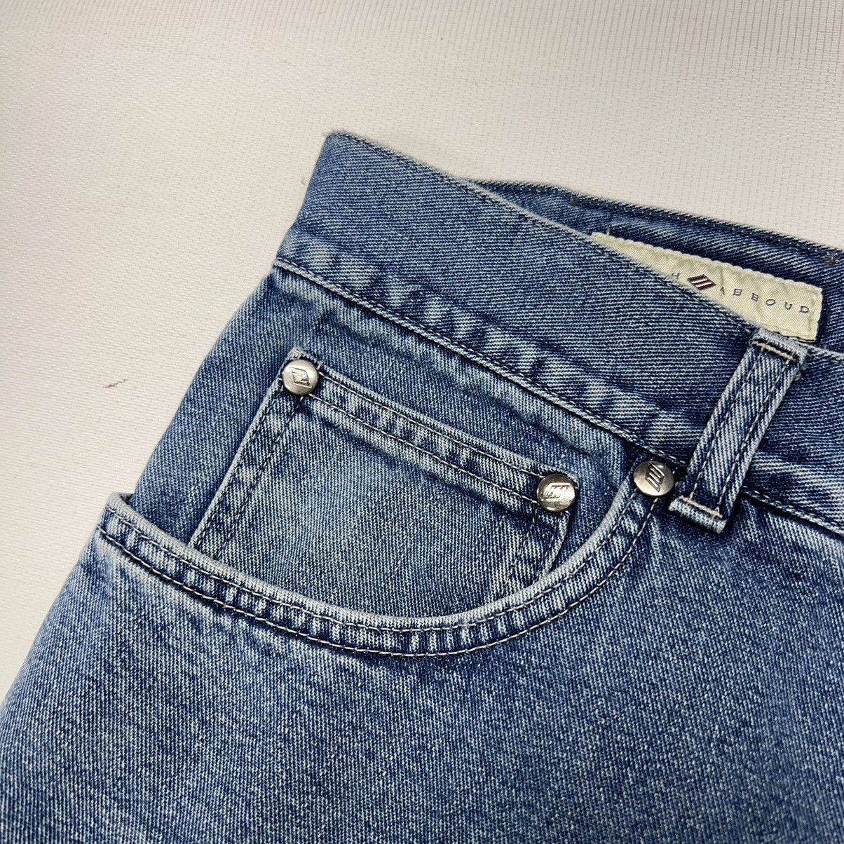 Joseph Abboud × Vintage VTG Joseph Abboud Jeans Blue Straight Cropped Denim Italy Size US 34 / EU 50 - 8 Thumbnail