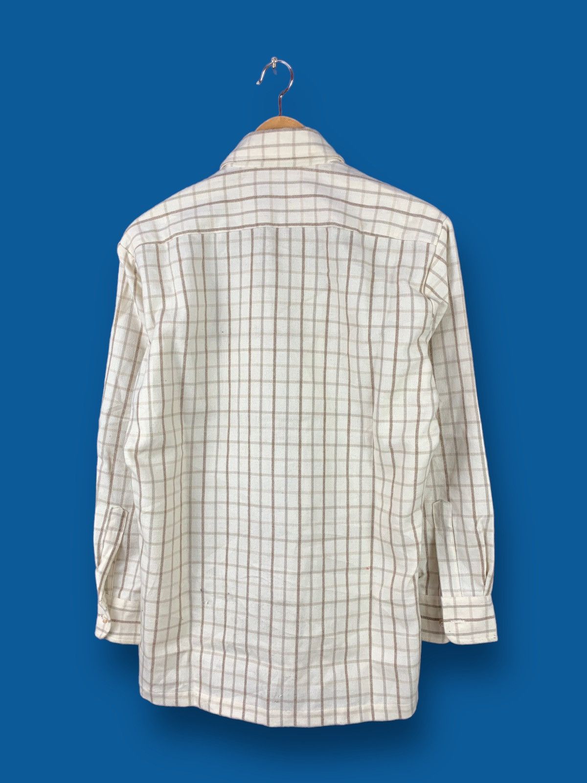 Japanese Brand Steals! Double Pocket Plaid Checkered Workwear Button Shirt Size US M / EU 48-50 / 2 - 2 Thumbnail