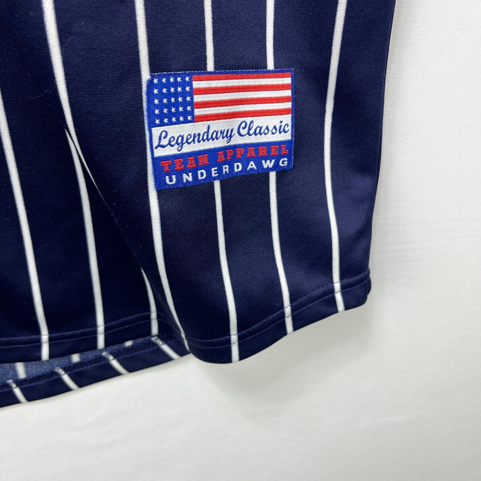 Vintage Vintage 90s New York Baseball Jersey Pinstripe XL Classic Size US XL / EU 56 / 4 - 8 Thumbnail
