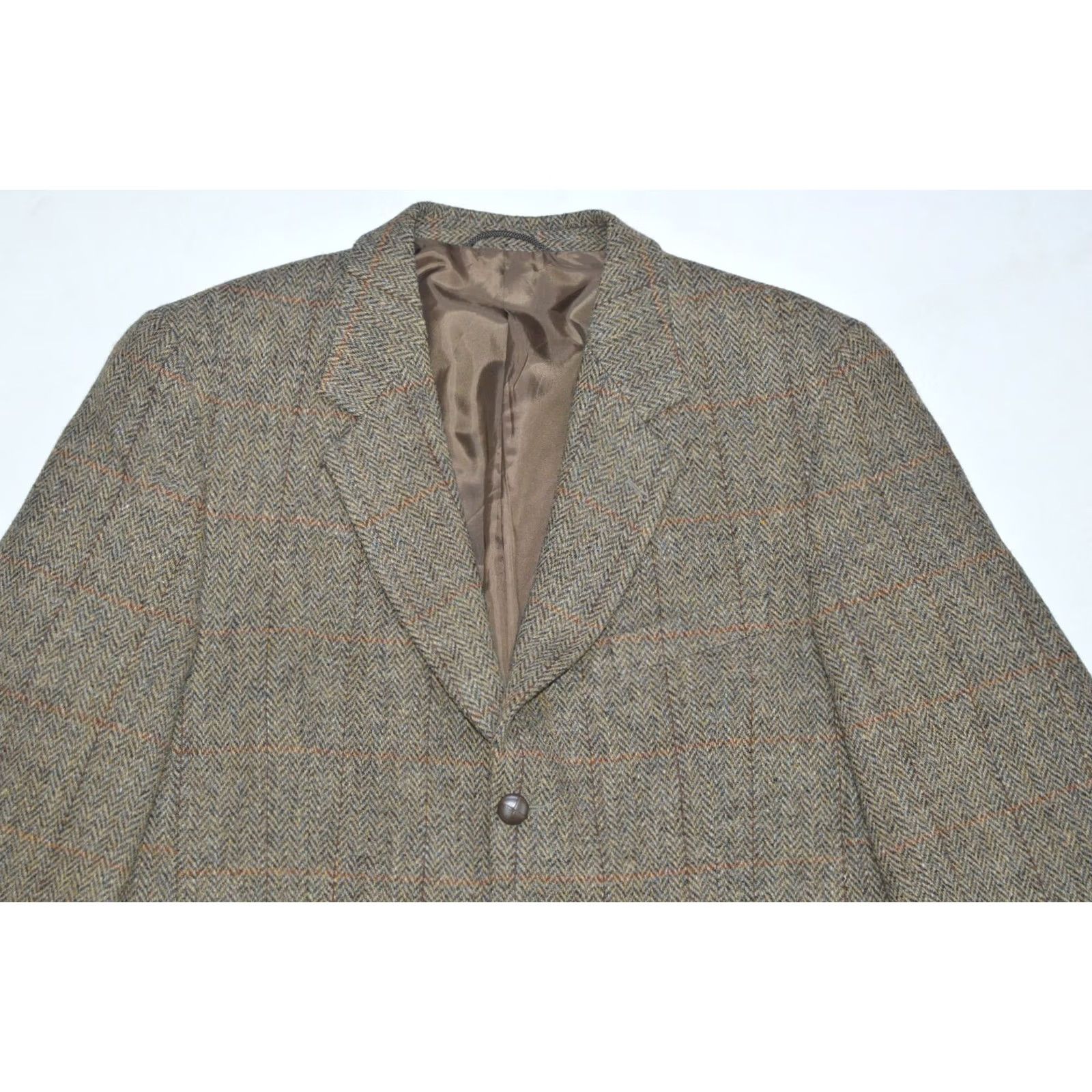 Harris Tweed Harris Tweed Future 211 Wool Blazer Desch Town & Country 54 Brown Mens Jacket Blazer Wool 100% Vintage? Size 54R - 2 Thumbnail