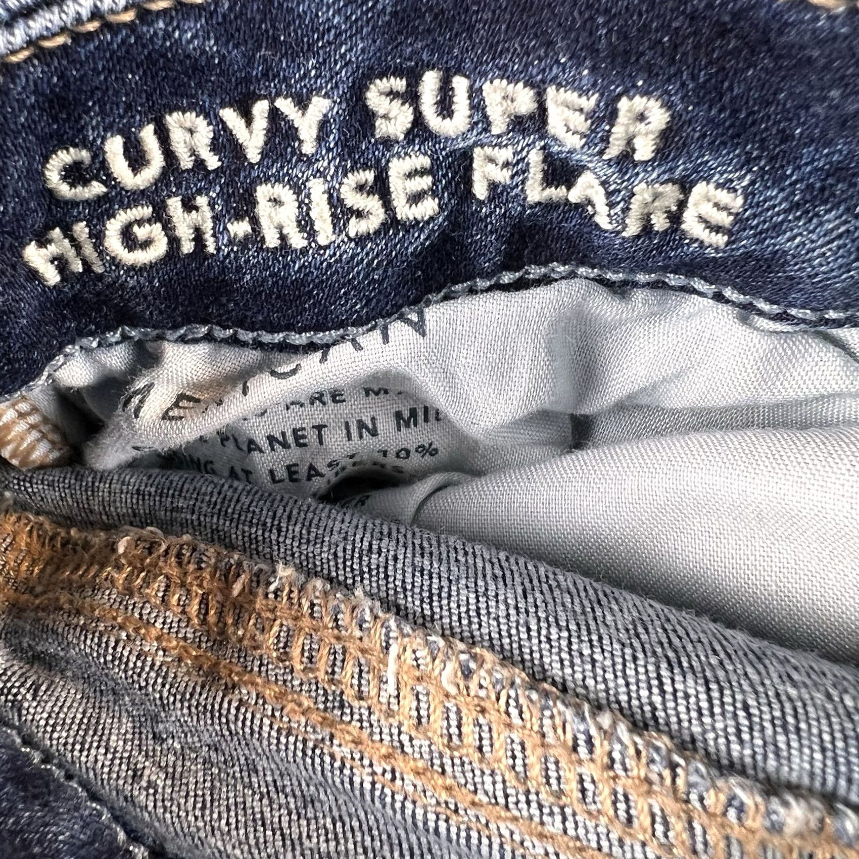 American Eagle Outfitters American Eagle Outfitters Jeans Women Flared 8 Regular Blue Denim High Rise 31in Inseam Size 30" / US 8 / IT 44 - 7 Thumbnail