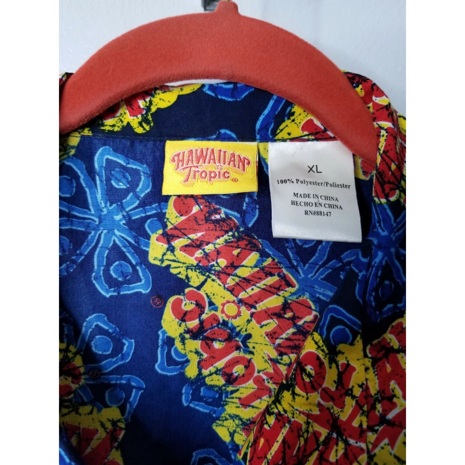 Gloverall VINTAGE Mens Hawaiian Tropic Tanning Lotion Button Up Shirt Size XL All Over Print Size US XL / EU 56 / 4 - 3 Thumbnail