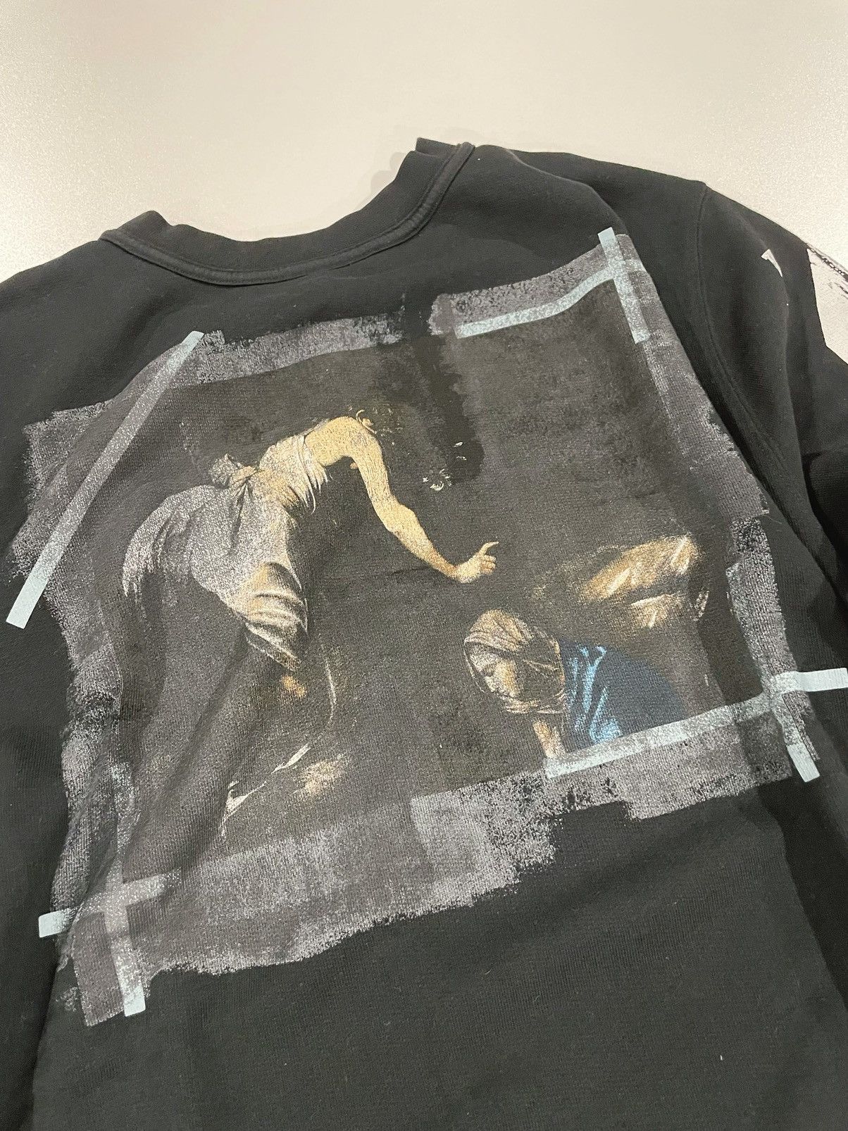 Off-White Off-White black caravaggio crewneck sweatershirt Size US XS / EU 42 / 0 - 2 Thumbnail