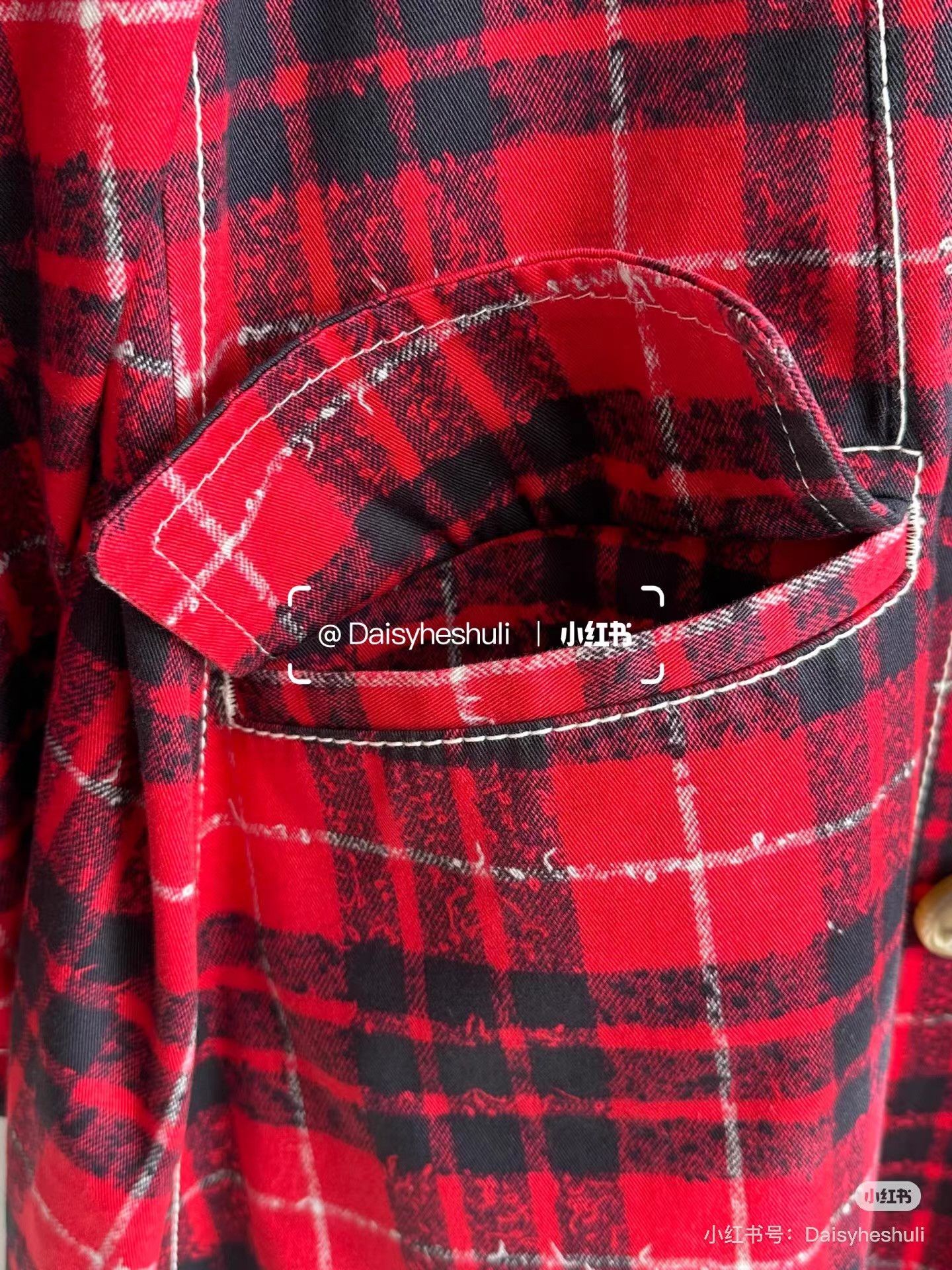 Comme des Garcons Comme des Garçons CDG Tricot Red Plaid Coat Ｑ24 Size S / US 4 / IT 40 - 7 Thumbnail