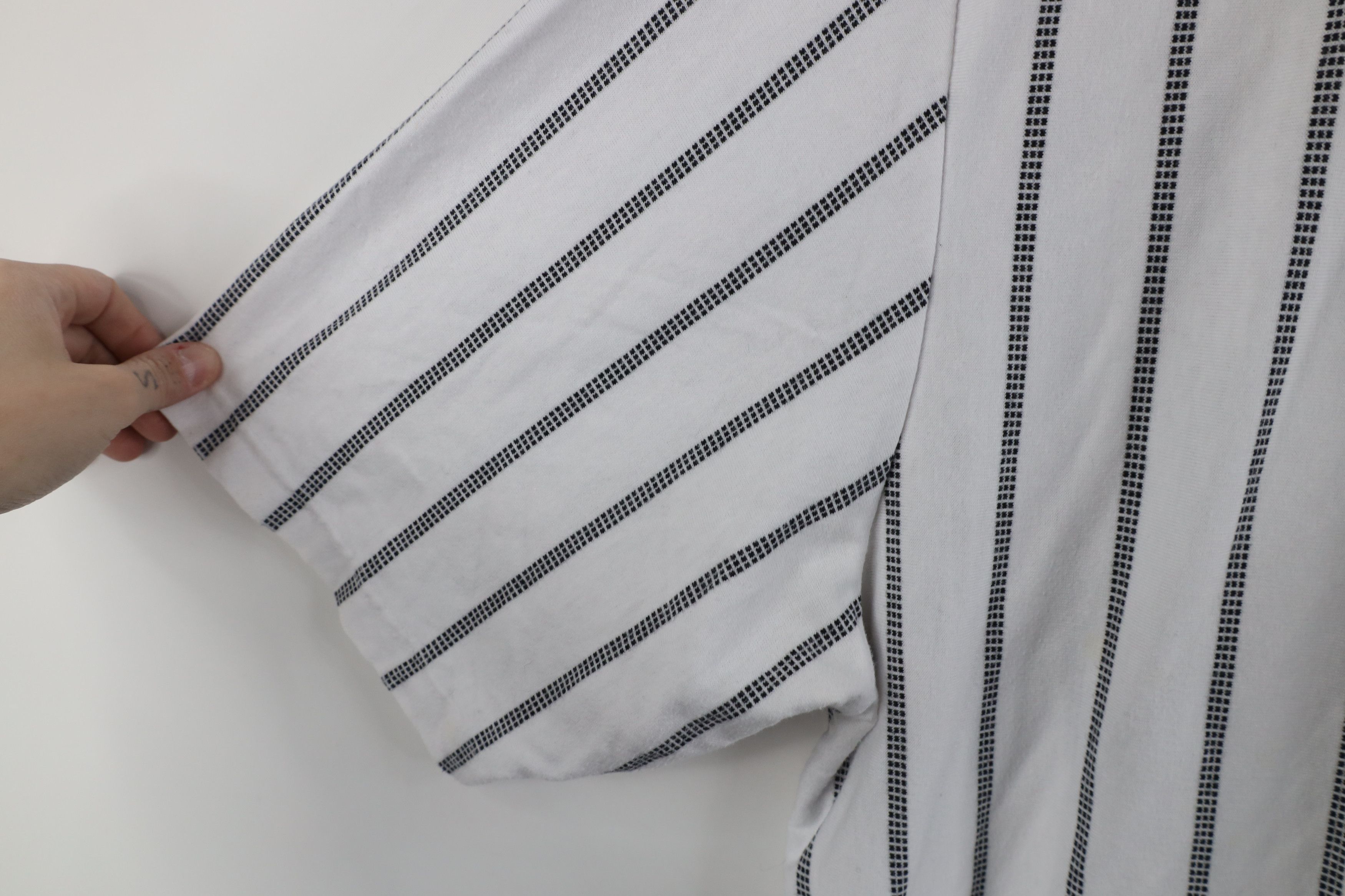 Vintage Vintage 90s Streetwear Striped Pullover Polo Shirt Mafia Size US XXL / EU 58 / 5 - 8 Thumbnail