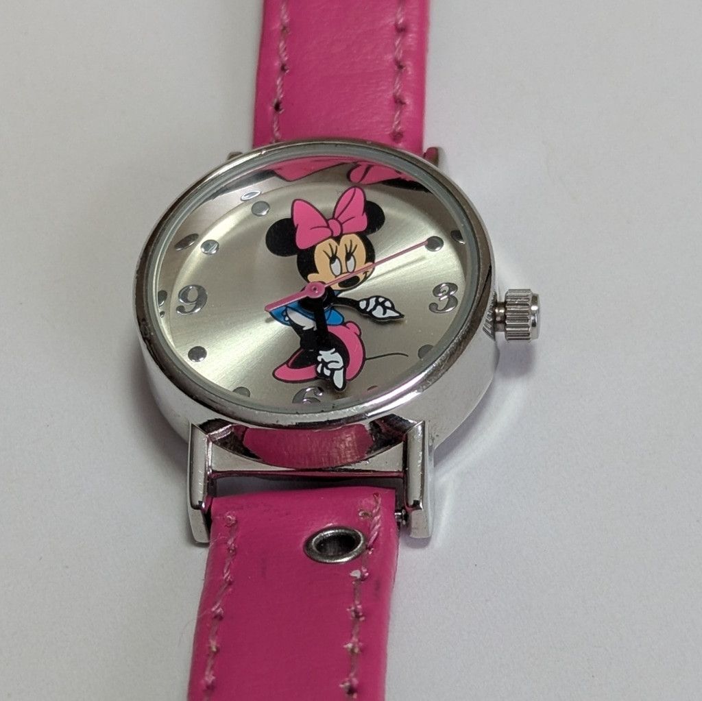 Disney Vintage Disney Minnie Mouse Watch Pink Band (New Battery) Size ONE SIZE - 3 Thumbnail