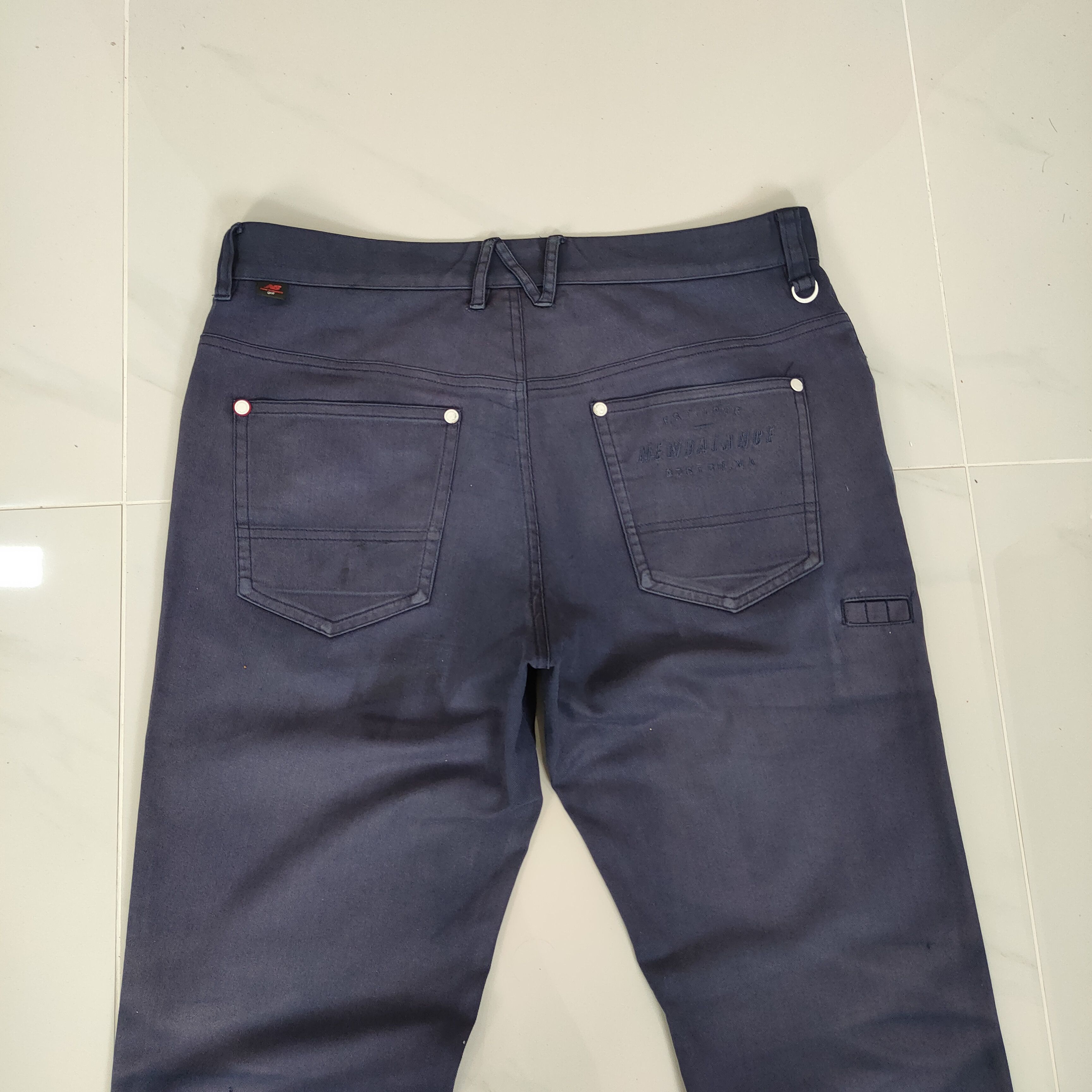 New Balance NEW BALANCE FADED DARK BLUE TROUSER CHINO PANTS Size US 34 / EU 50 - 8 Thumbnail