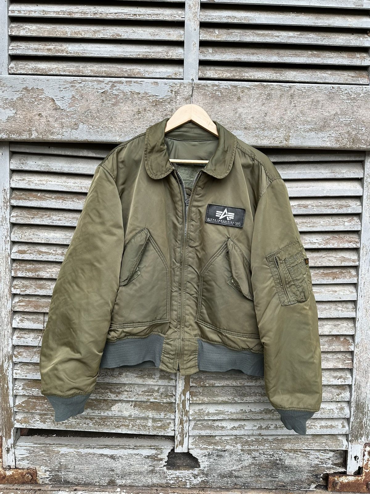 Alpha Industries 🪖Vintage Faded Alpha Industries MA-1 Bomber Jacket Size US L / EU 52-54 / 3 - 2 Thumbnail