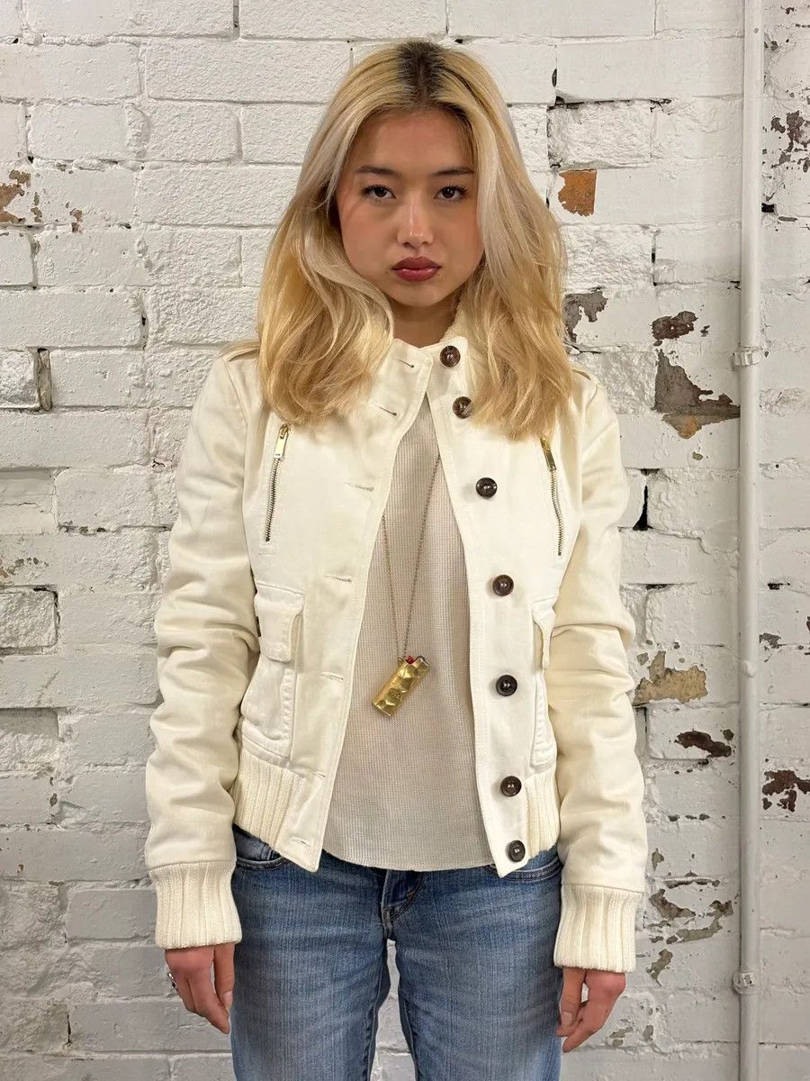 Gucci SS2007 Gucci Cream Madonna Multi-Pocket Bomber Jacket Size S / US 4 / IT 40 - 2 Thumbnail