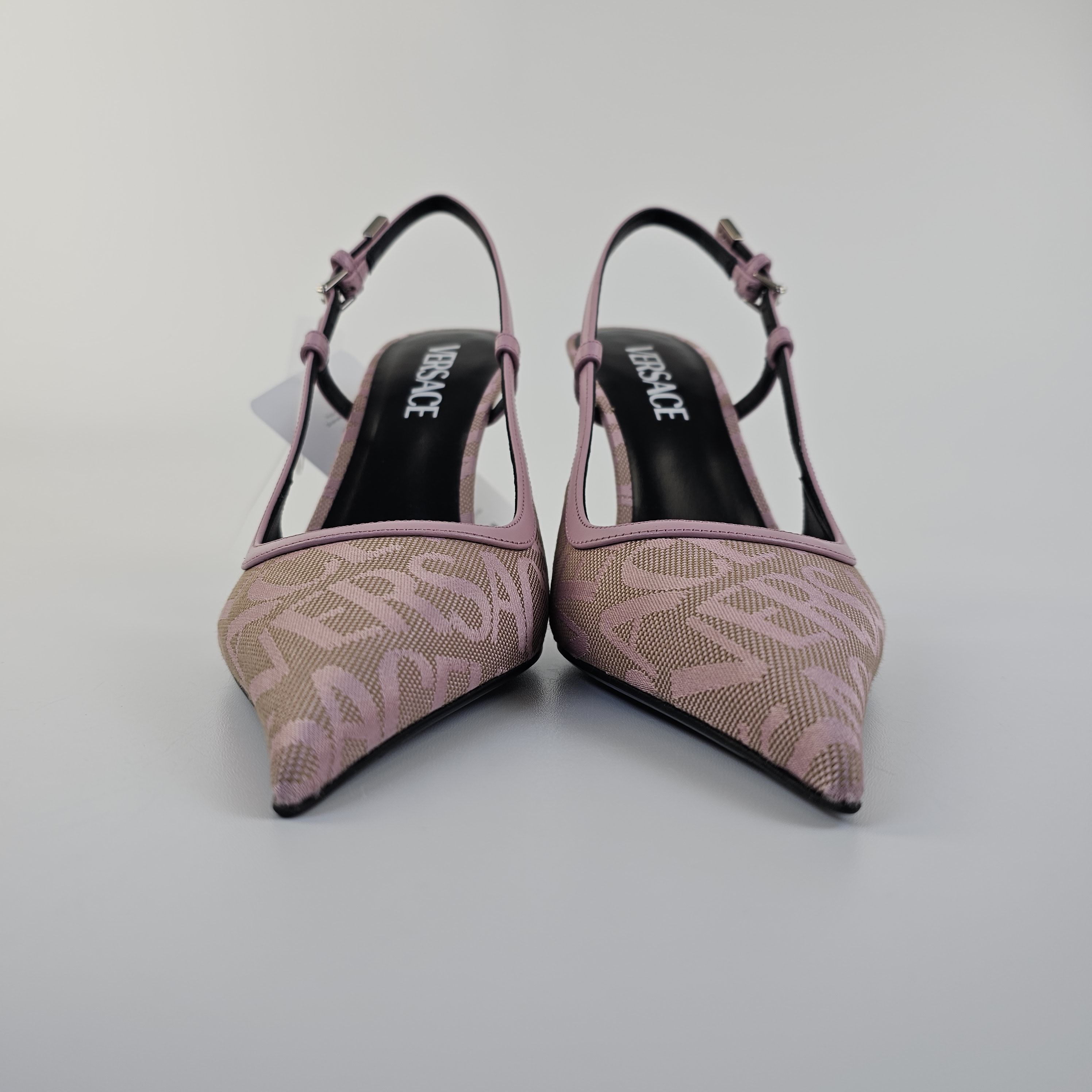 Versace Versace Greca 95mm Pink Slingback Pumps New Size US 9 / IT 39 - 10 Thumbnail