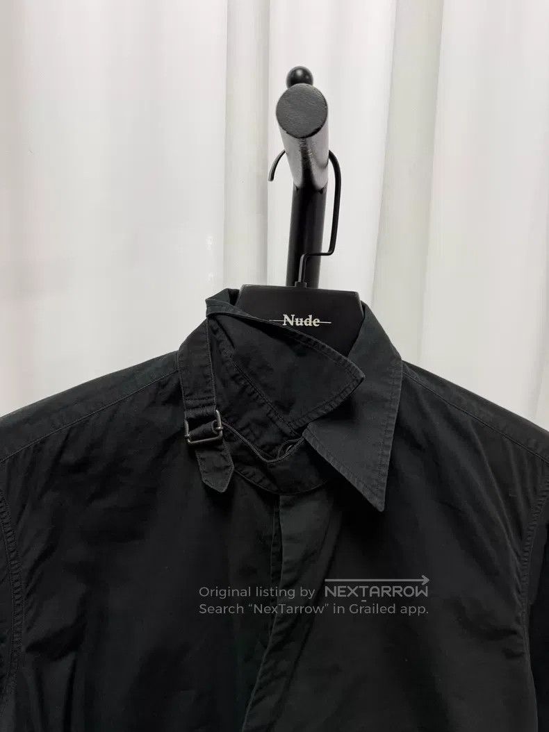 Dries Van Noten DRIES VAN NOTEN Tie Front Asymmetrical Shirt - Black Decon Size US S / EU 44-46 / 1 - 4 Thumbnail